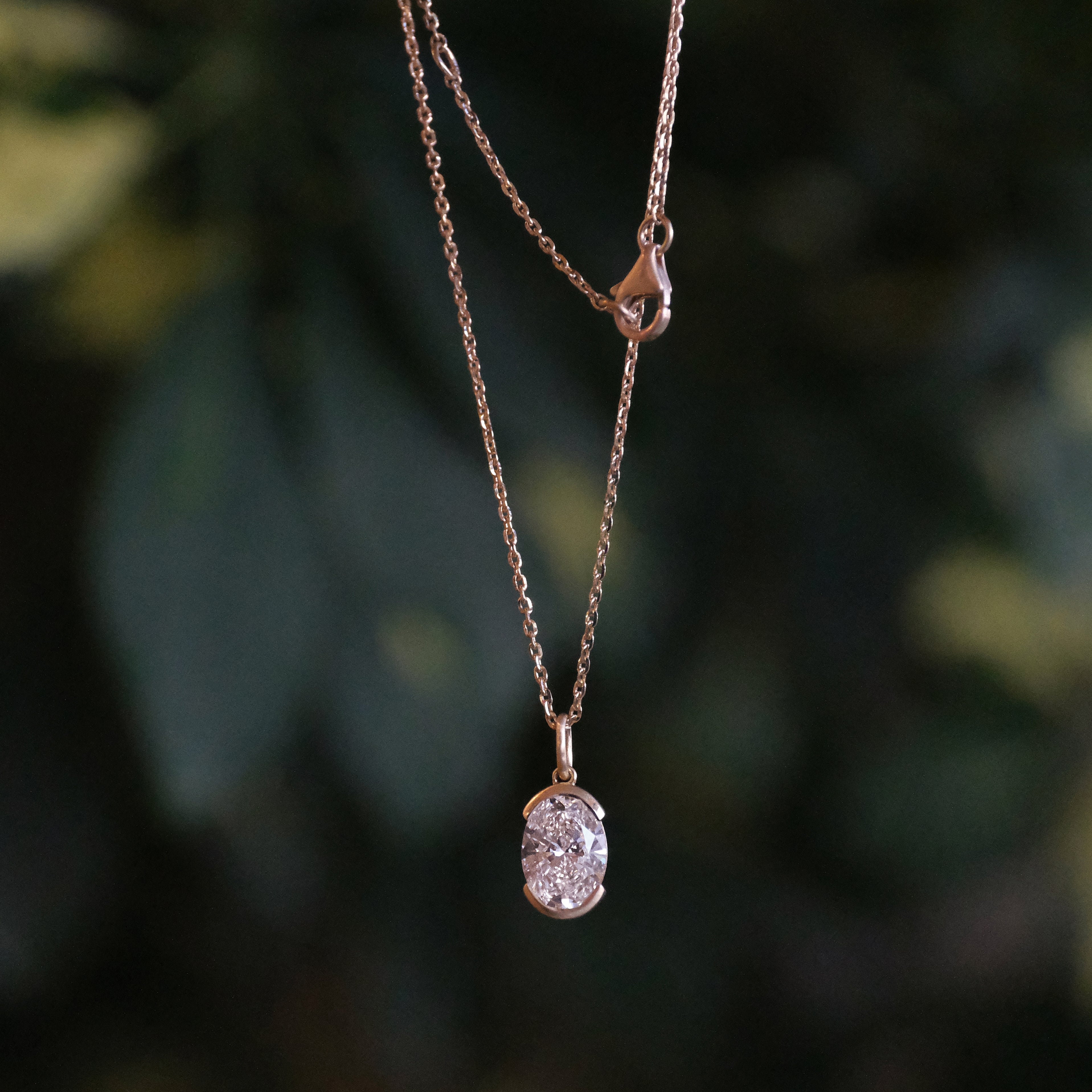 14k + Lab Diamond Sybara Necklace