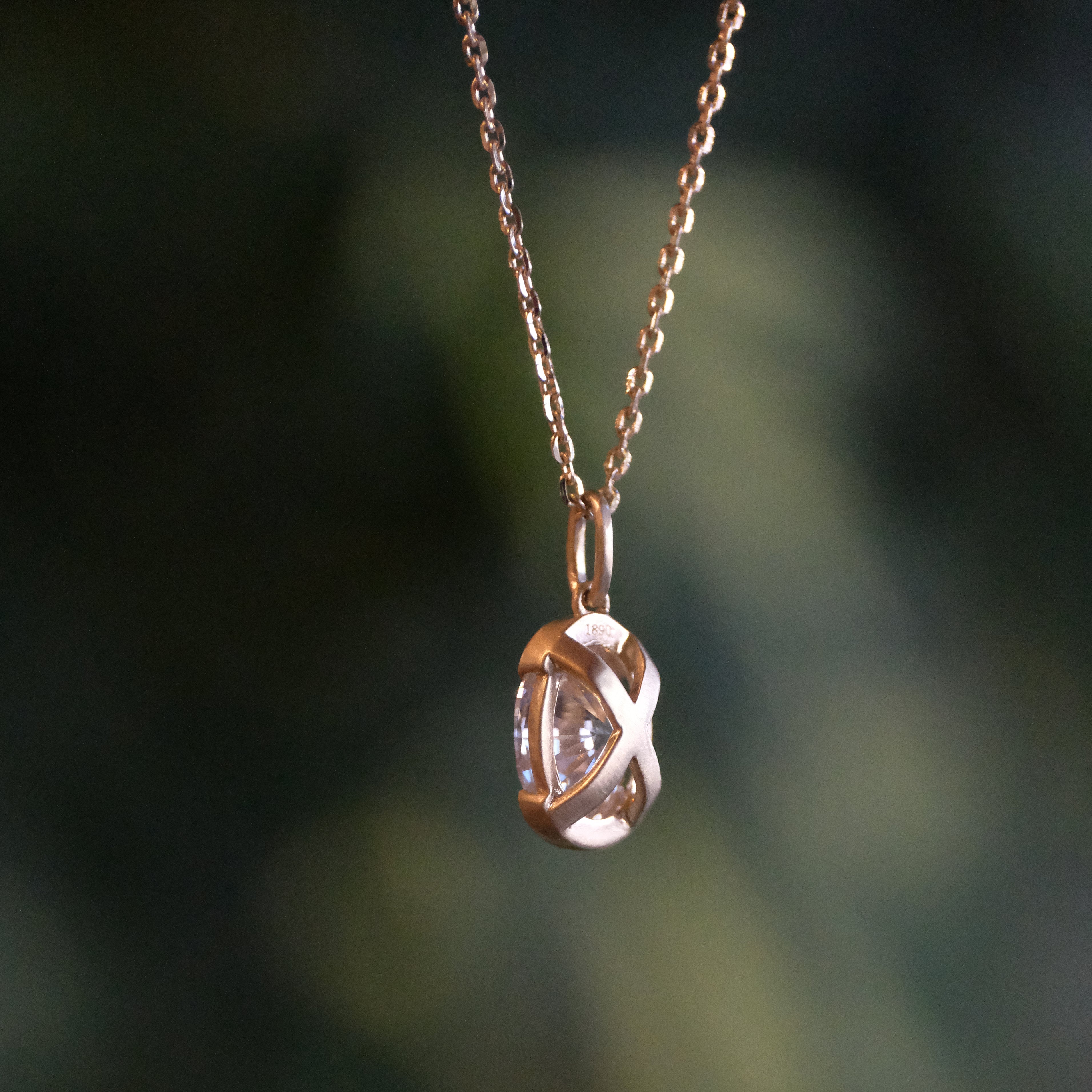 14k + Lab Diamond Sybara Necklace