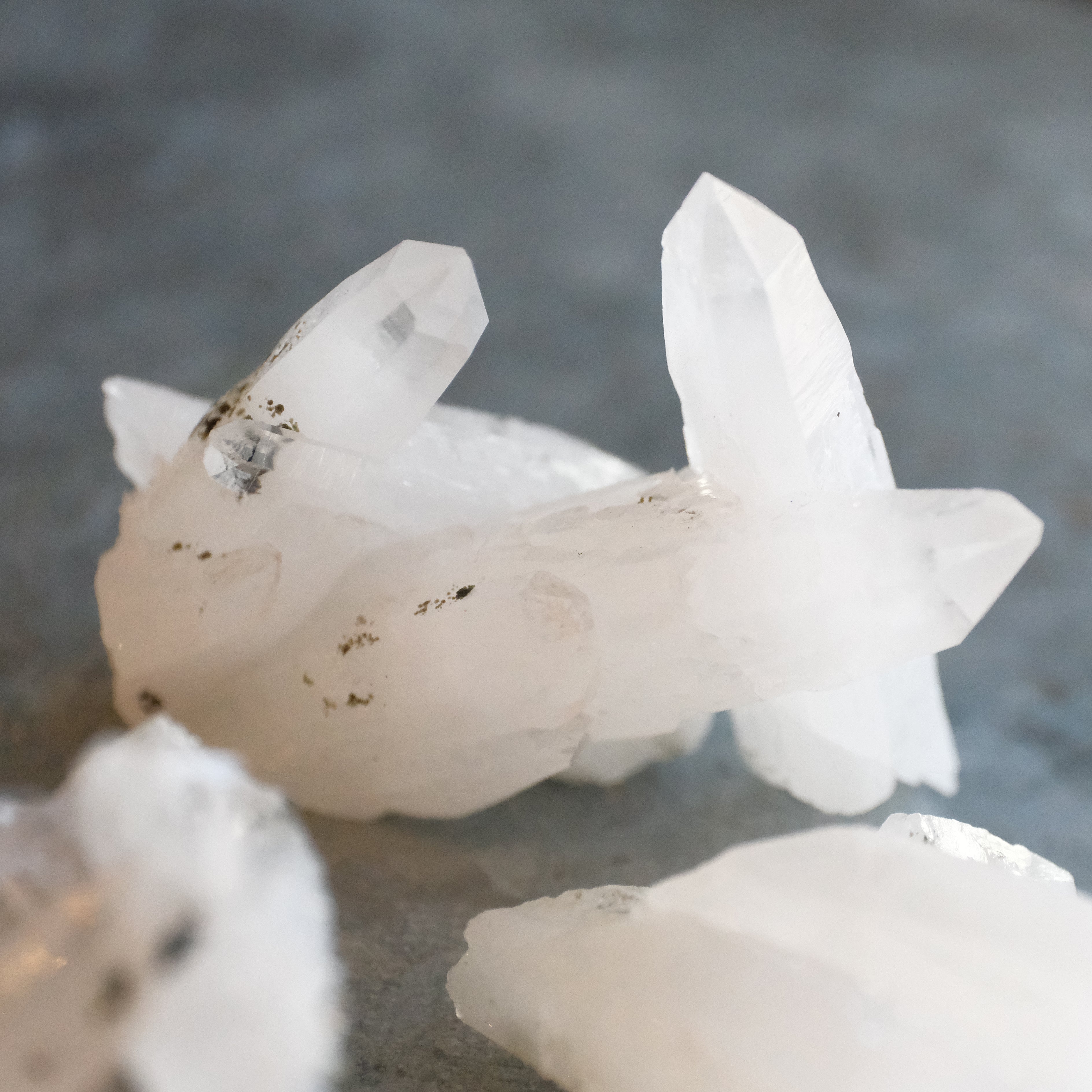 Mini Peruvian Calcite Points with Pyrite