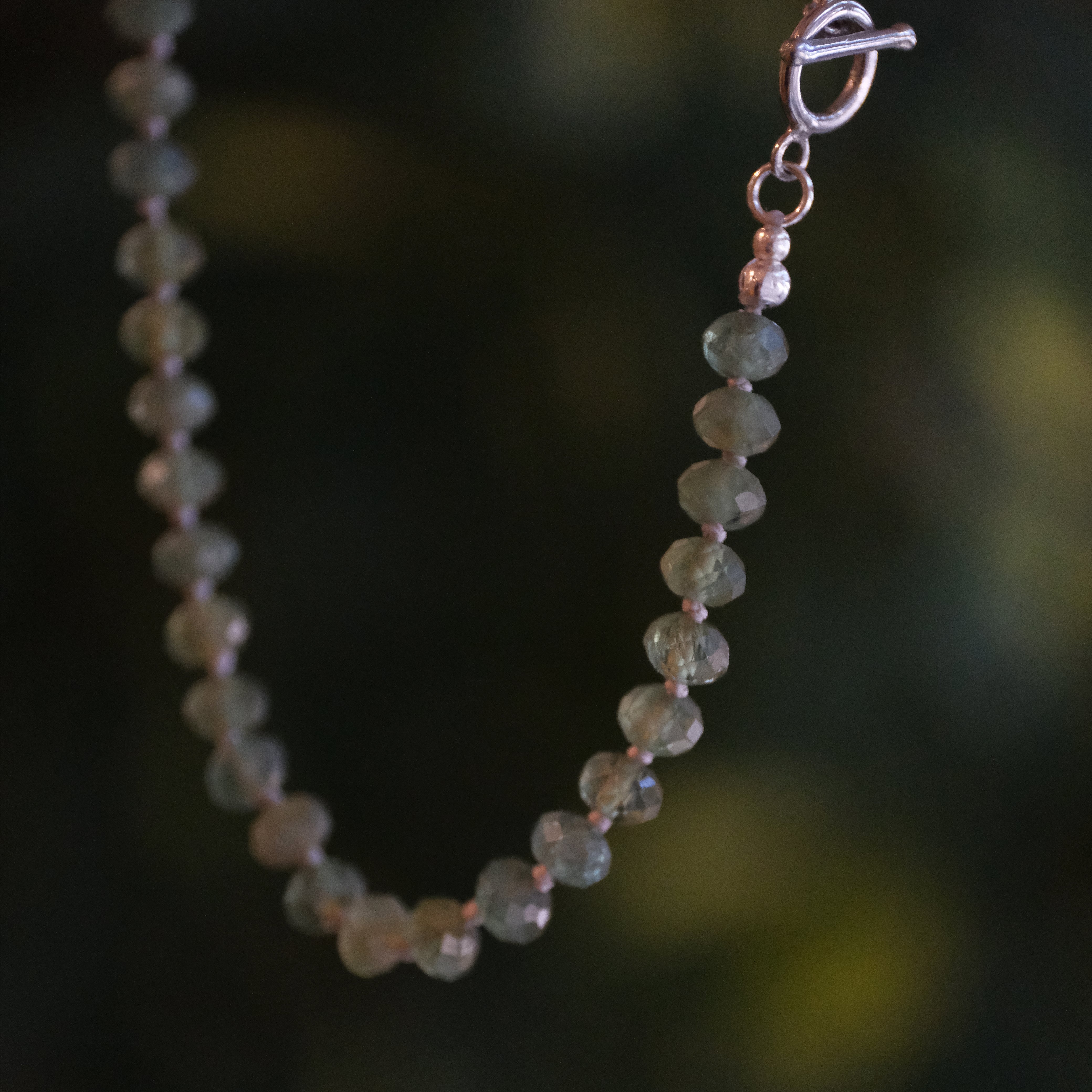 Apatite + Sterling Seagrass Necklace