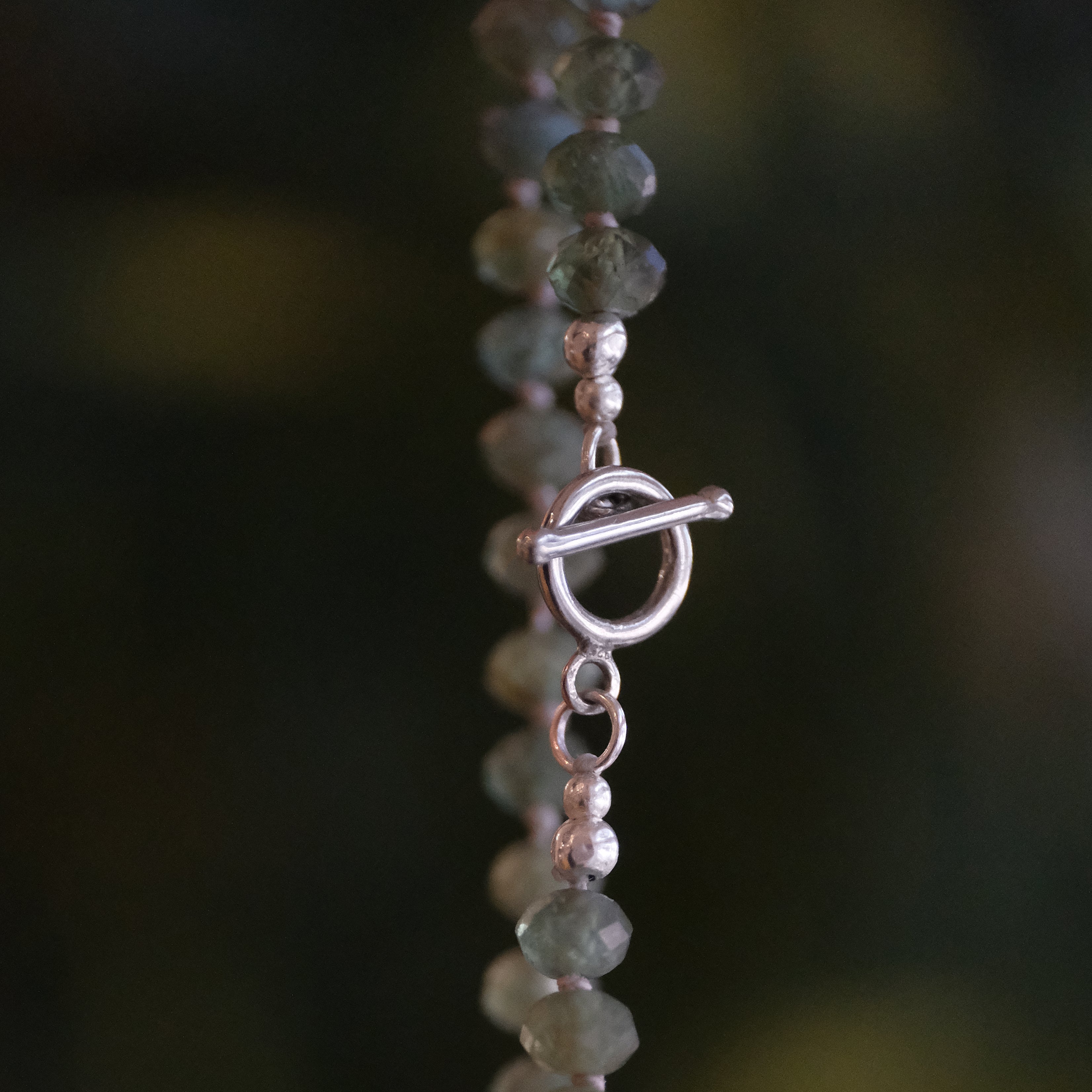 Apatite + Sterling Seagrass Necklace
