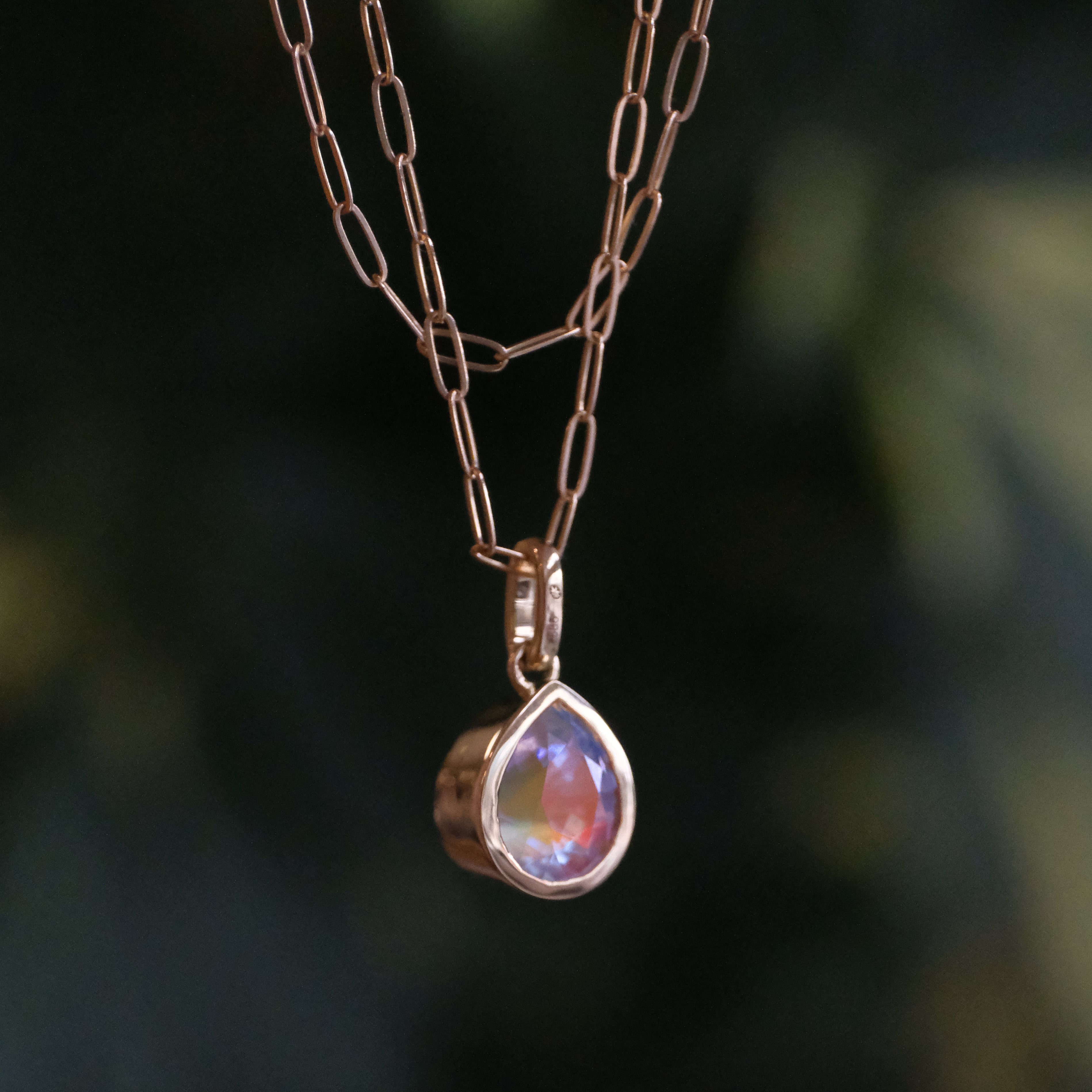14k + Moonstone Rhiannon Necklace - One of a Kind