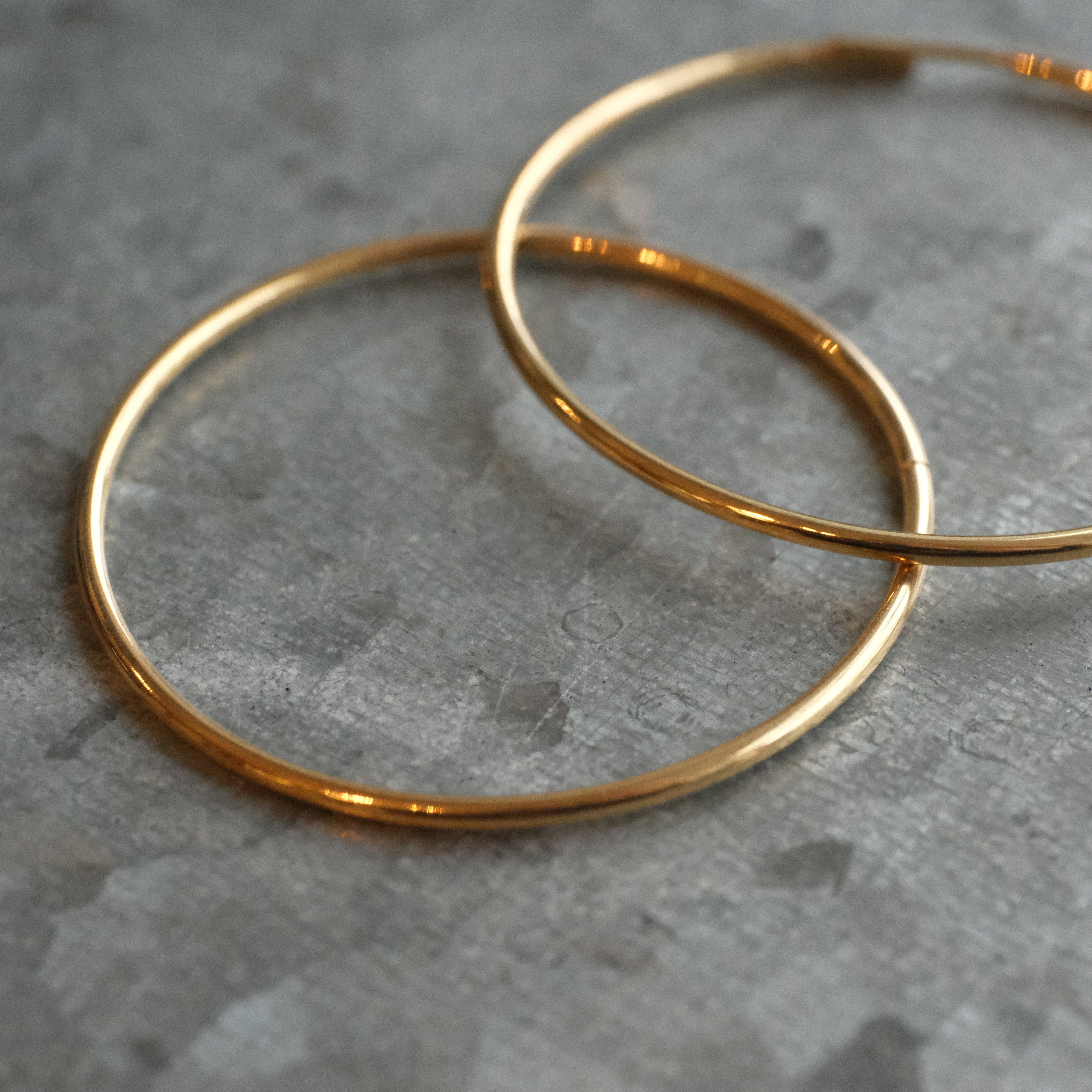 14k Infinity Hoops