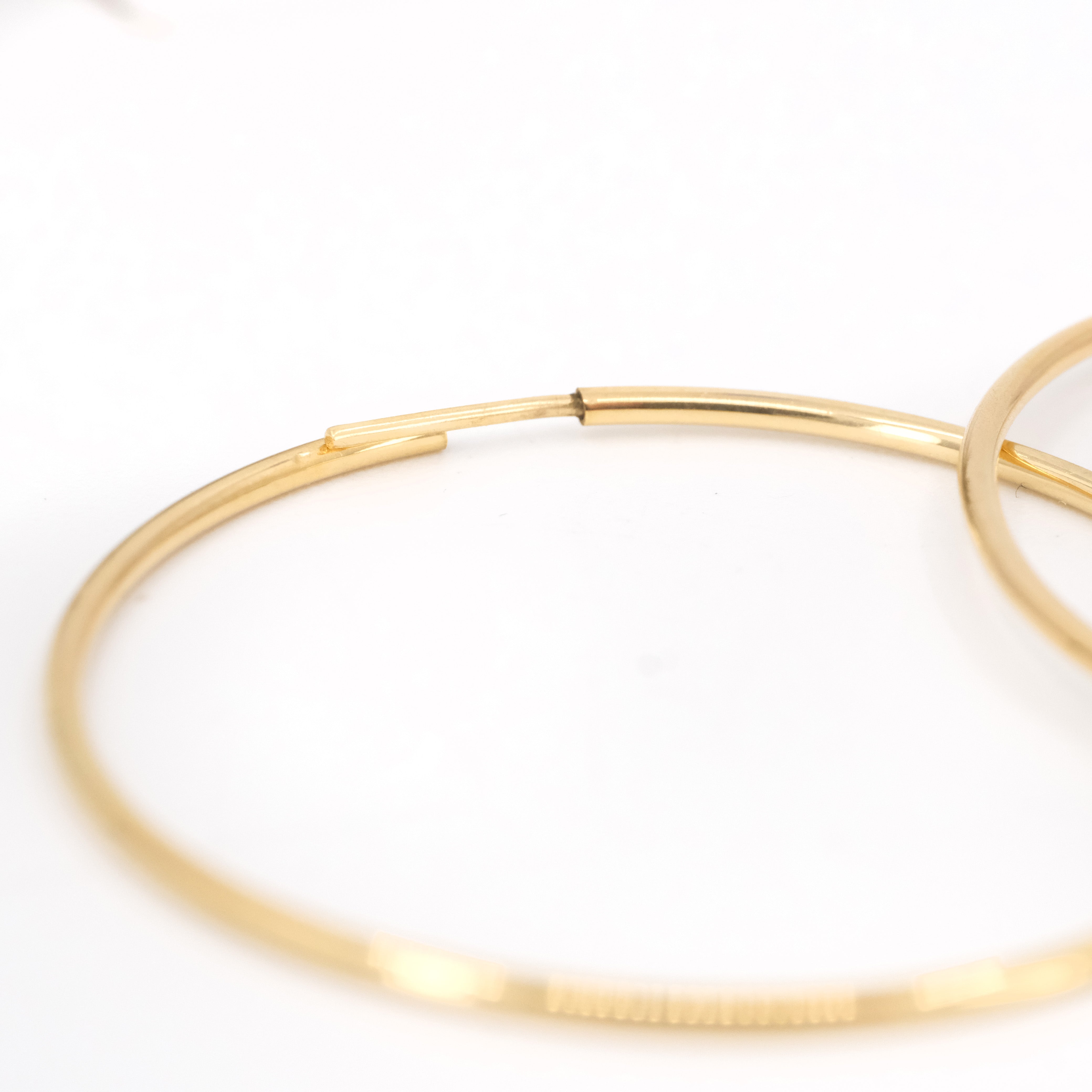 14k Infinity Hoops