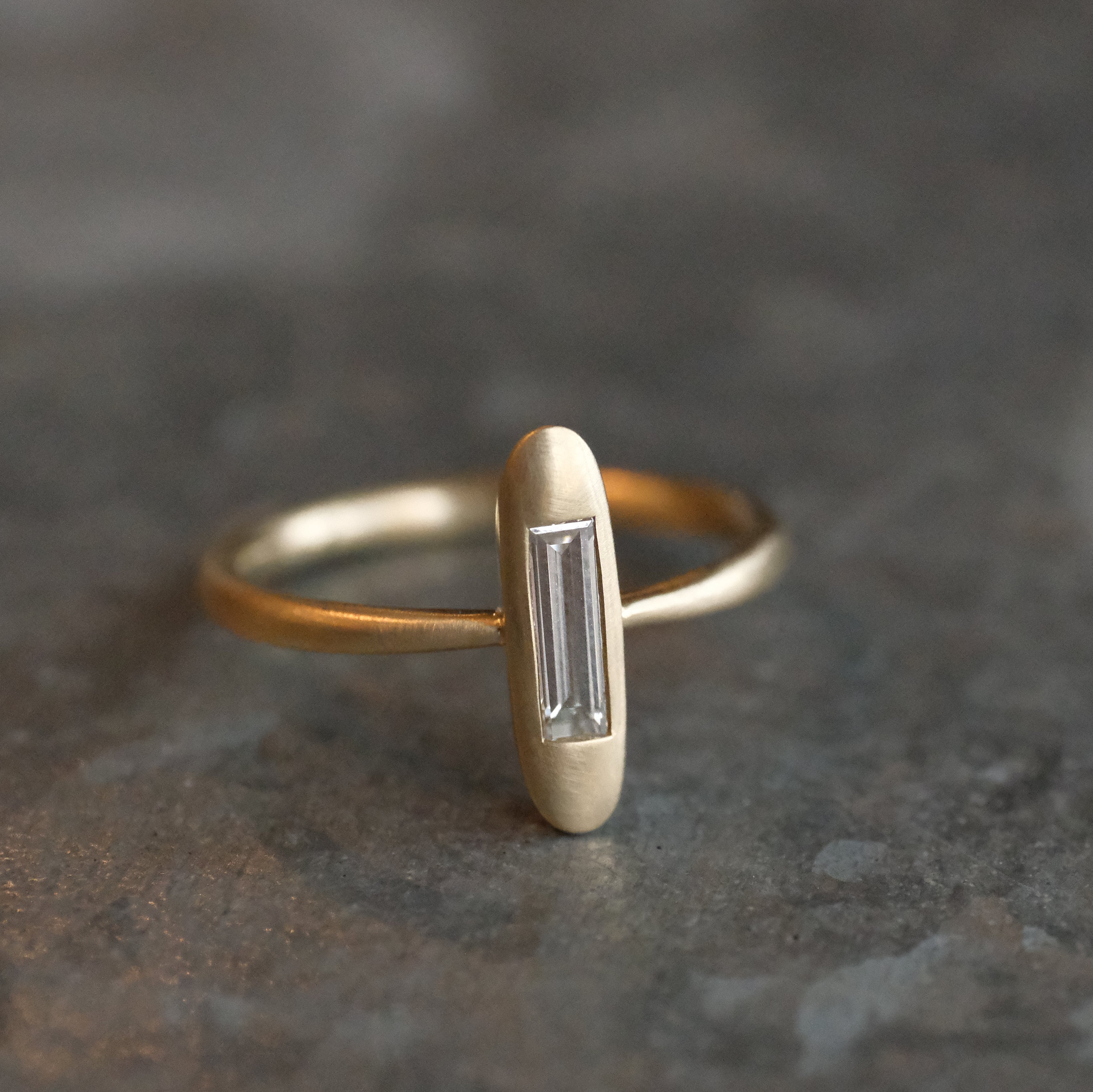 14k + Natural Diamond Seedling Ring - One of a Kind