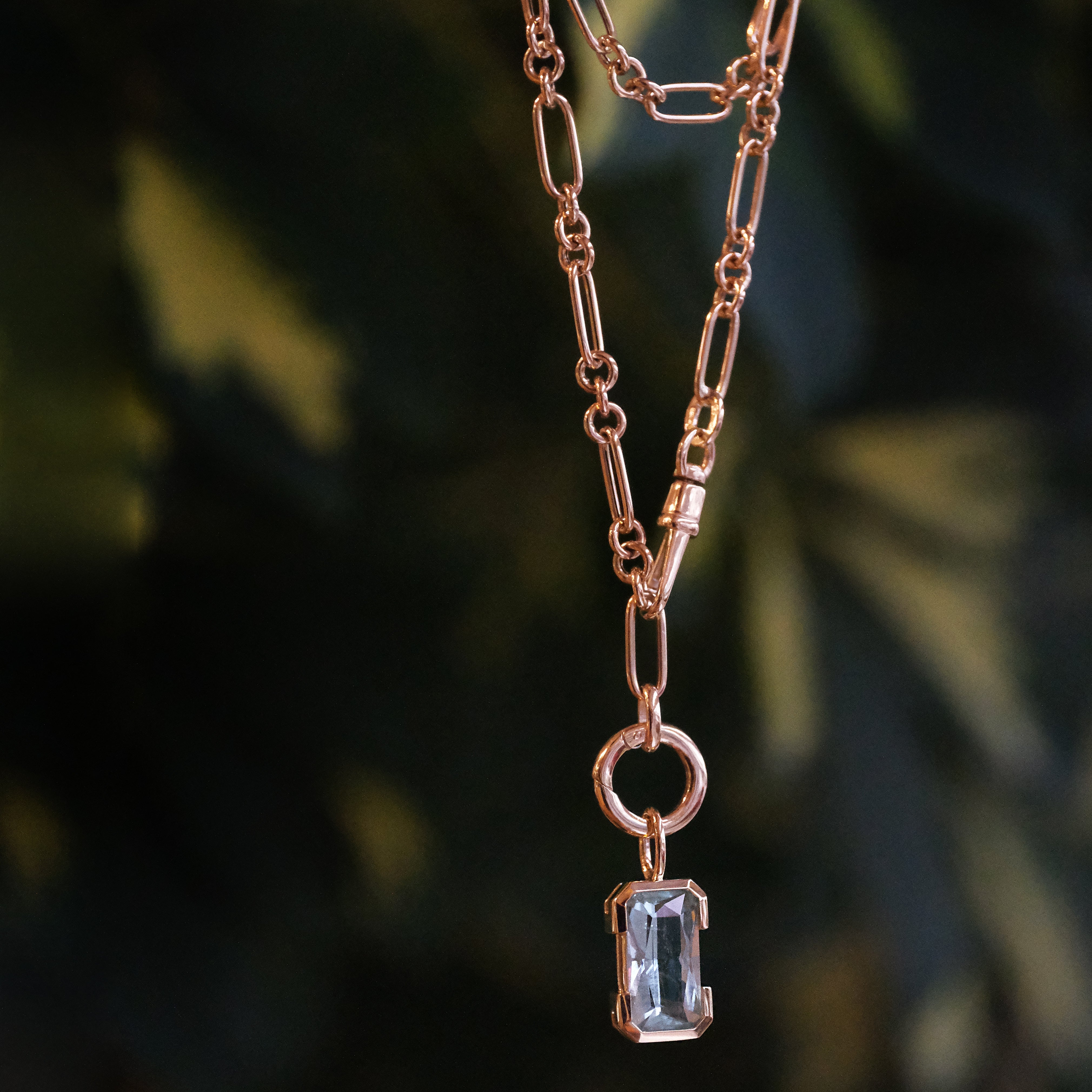 14k + Aquamarine Merelani Necklace - One of a Kind
