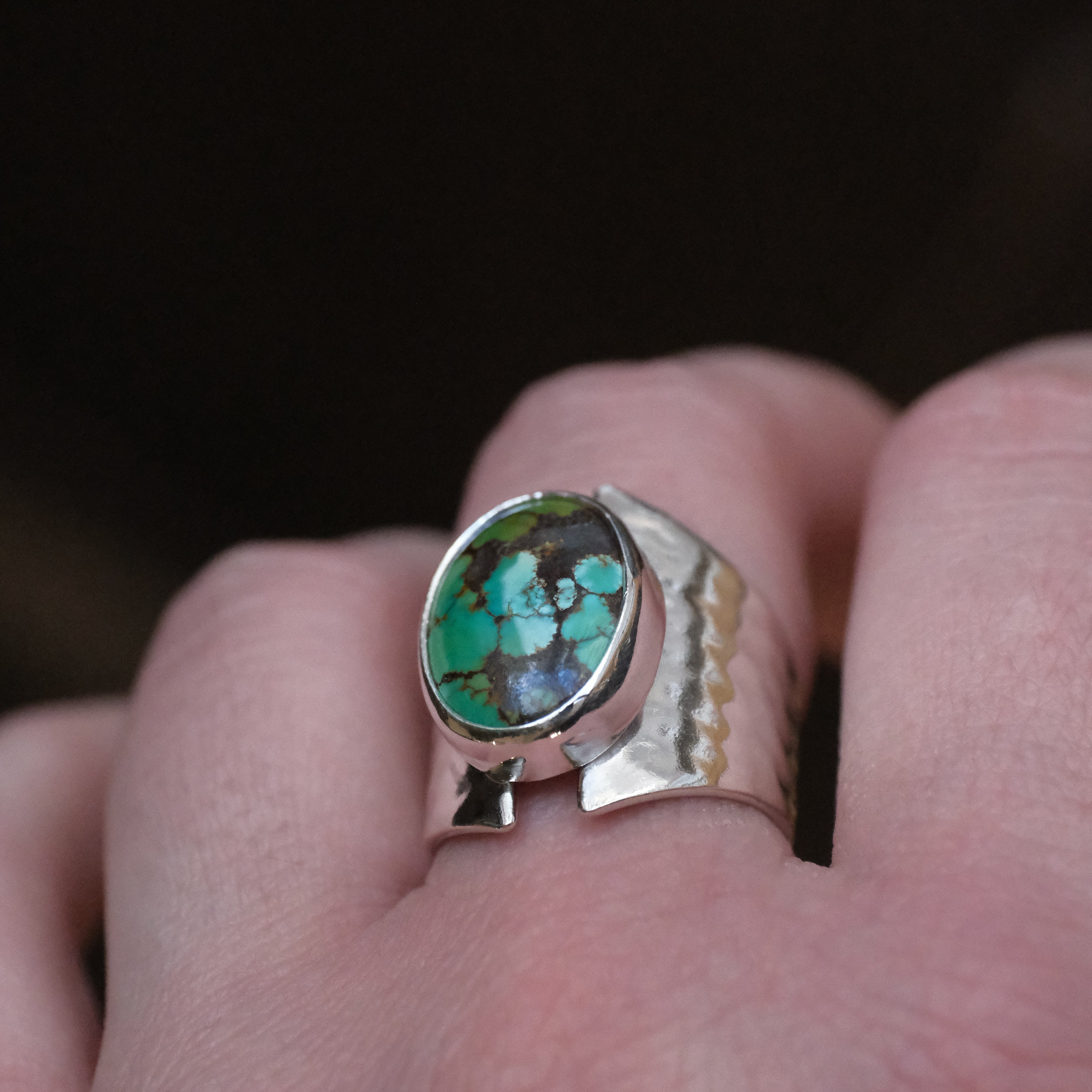 Turquoise Saddle Ring (Size 6.5) - One of a Kind