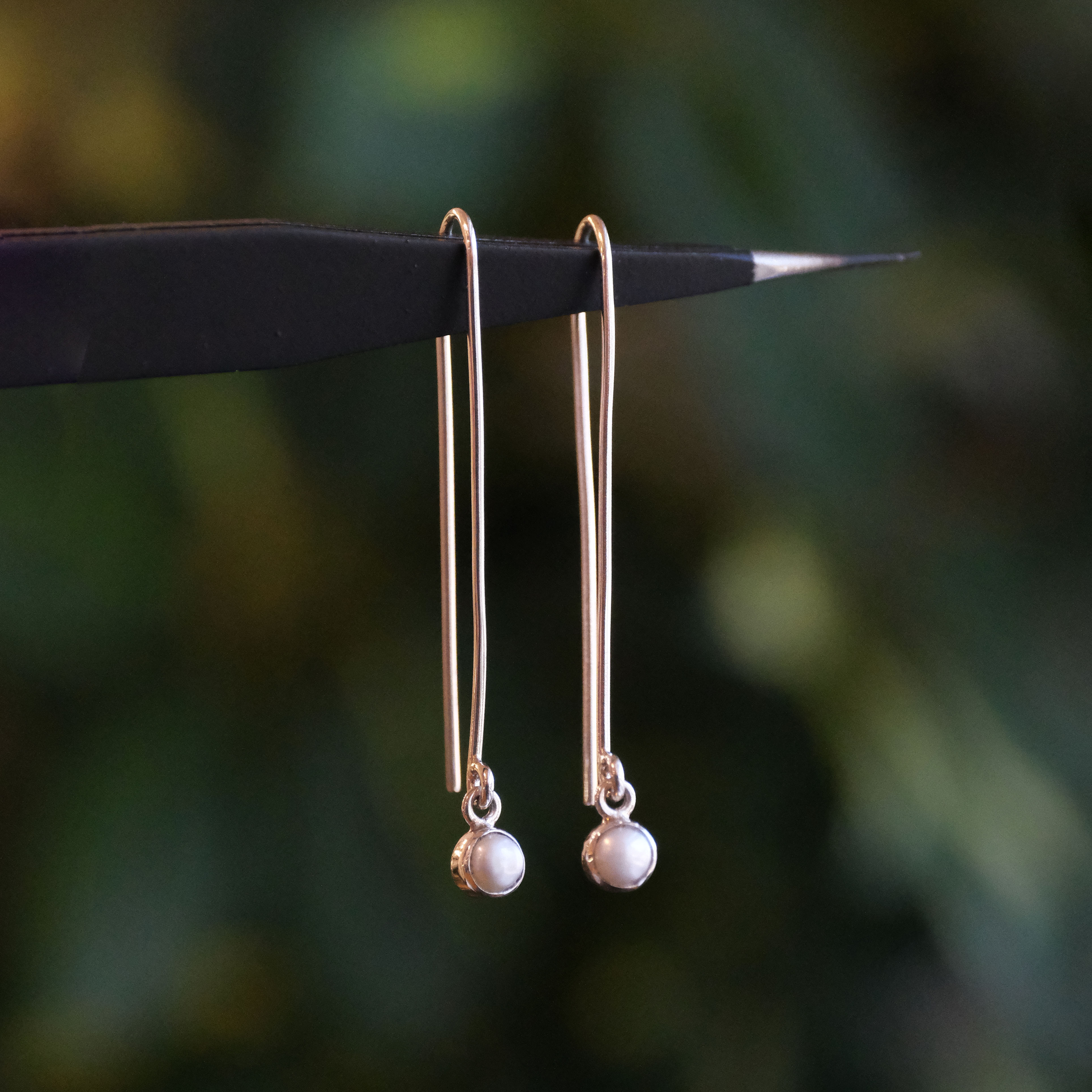If Only Sterling + Pearl Earrings