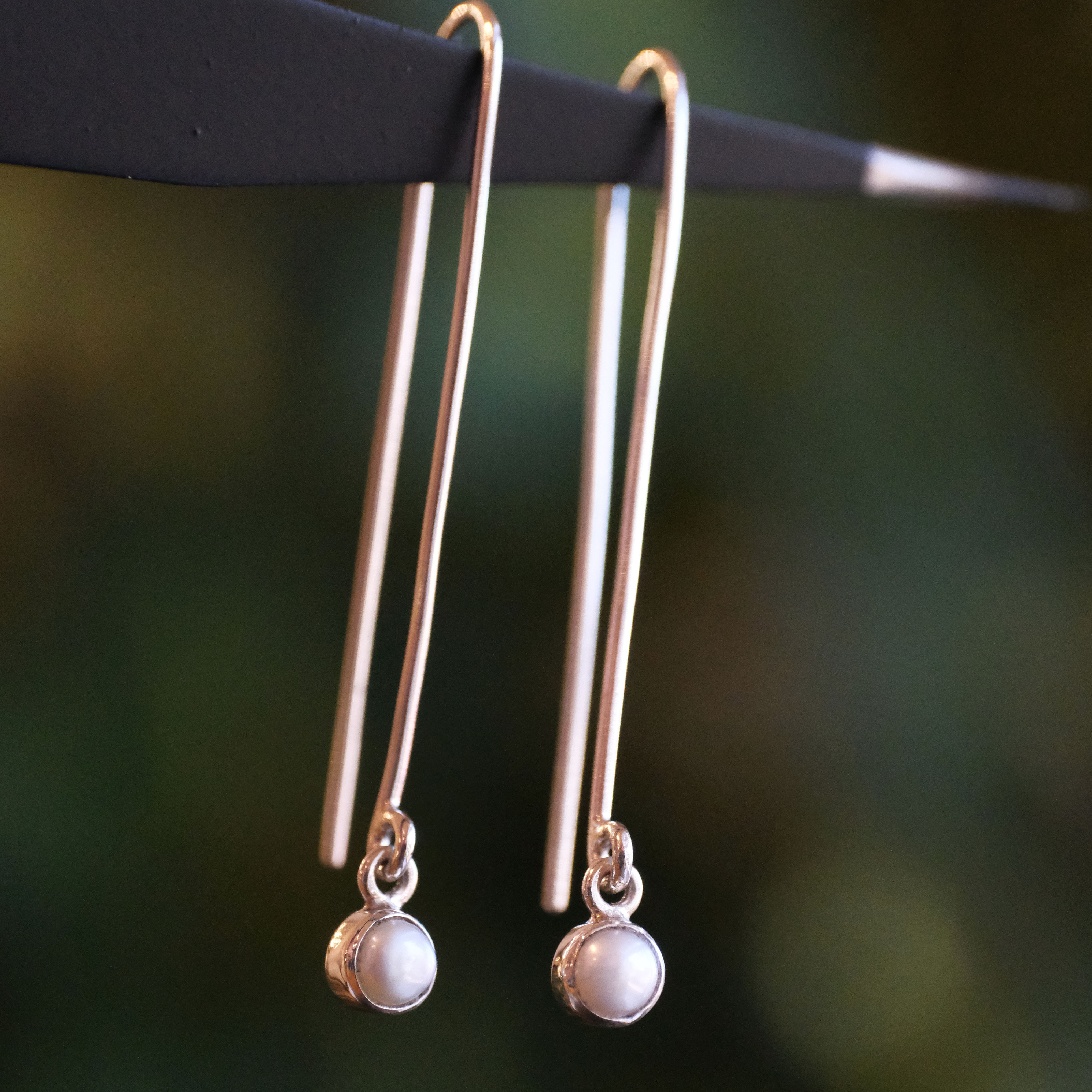 If Only Sterling + Pearl Earrings