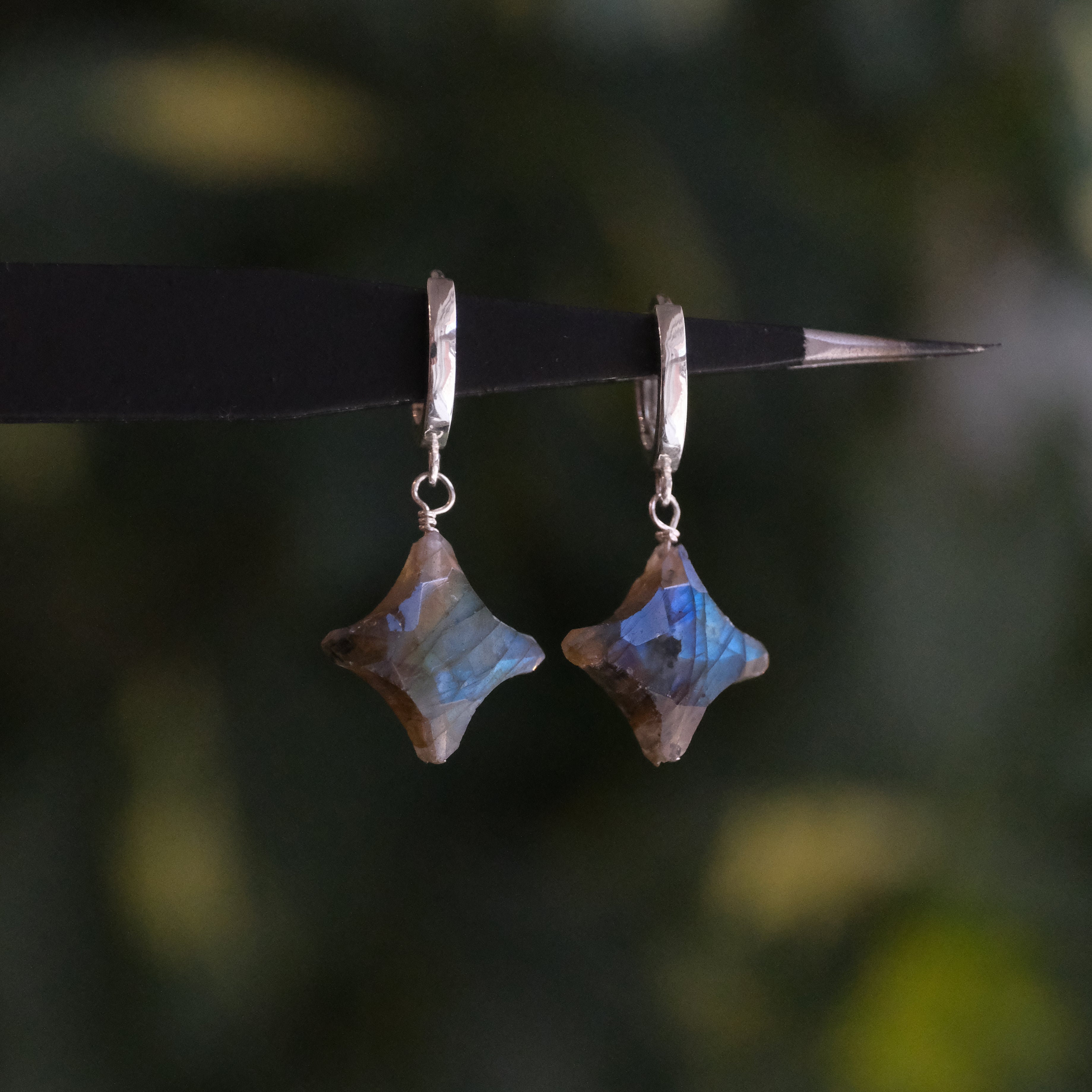 Labradorite Starbrite Hugger Earrings