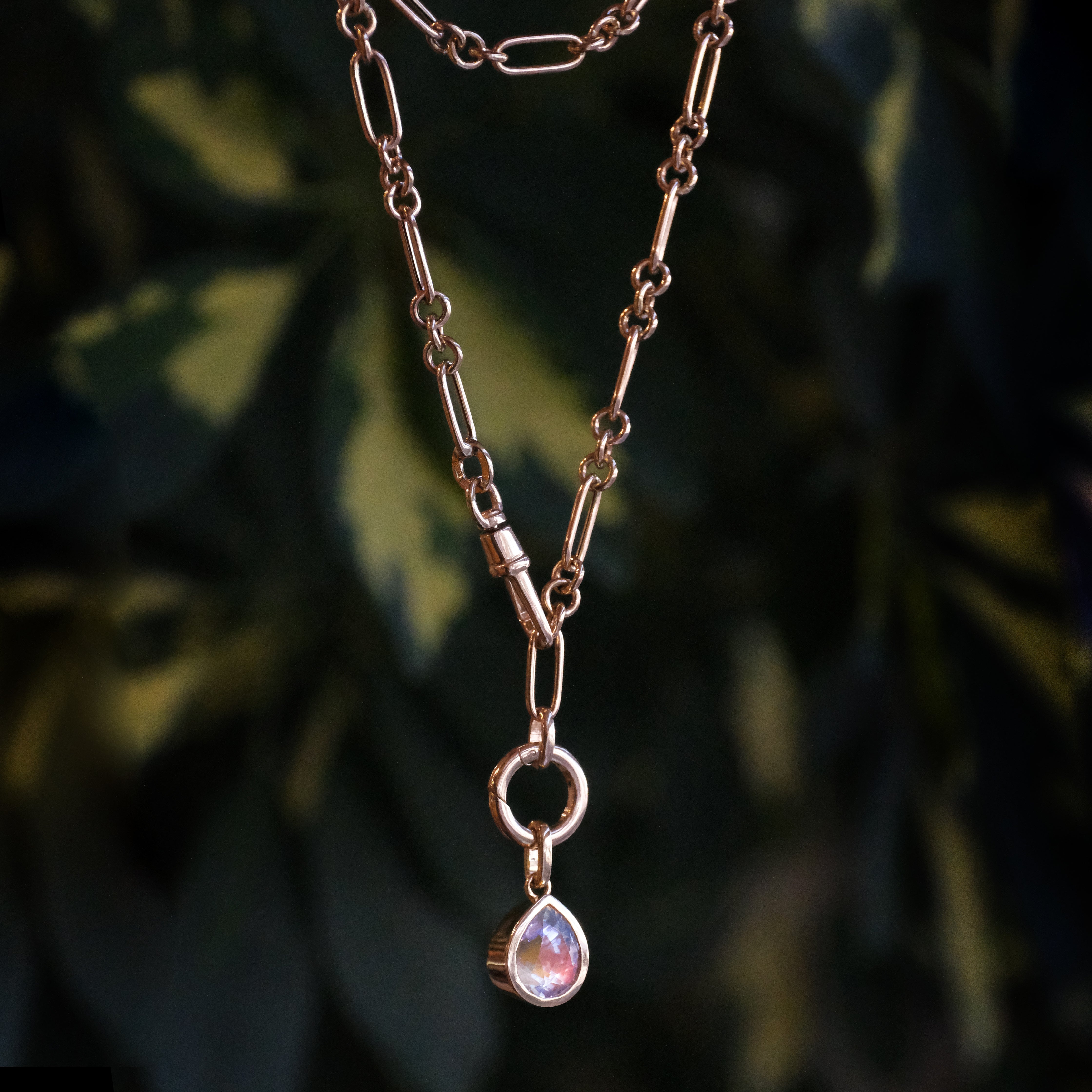 14k + Moonstone Rhiannon Necklace - One of a Kind