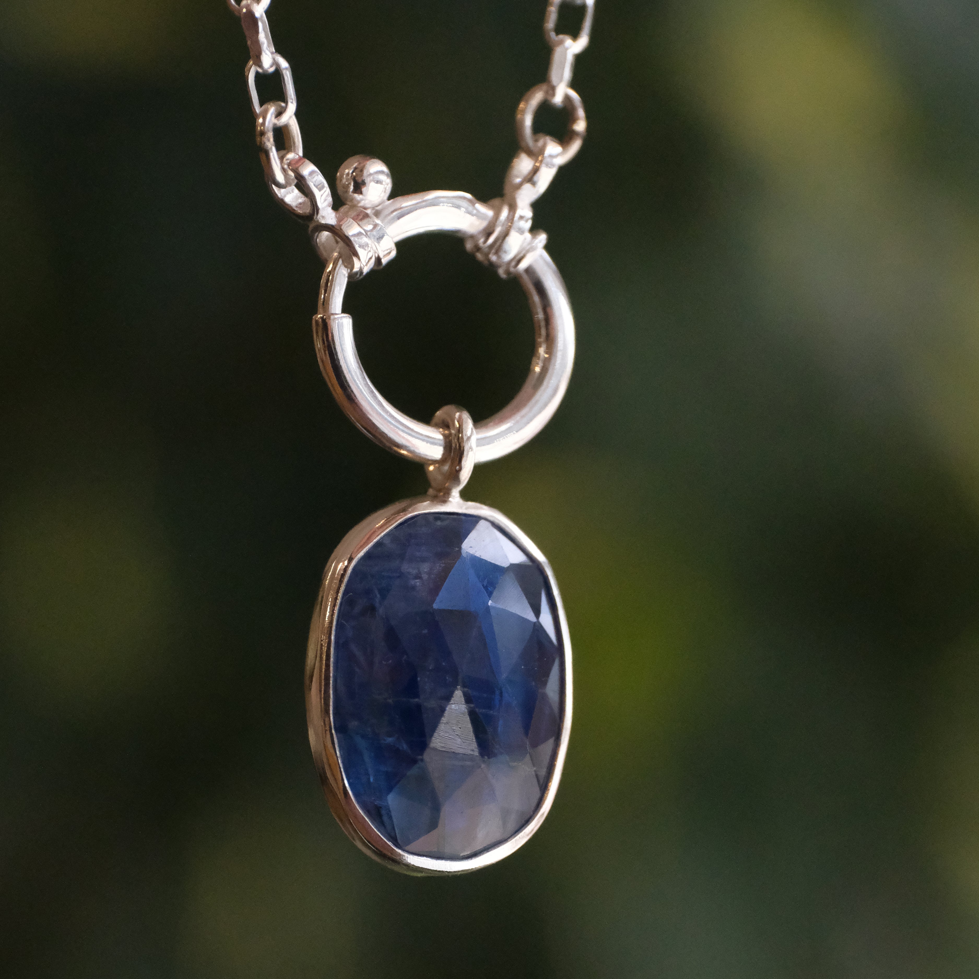 Kyanite Charm Keeper Necklace - One of a Kind