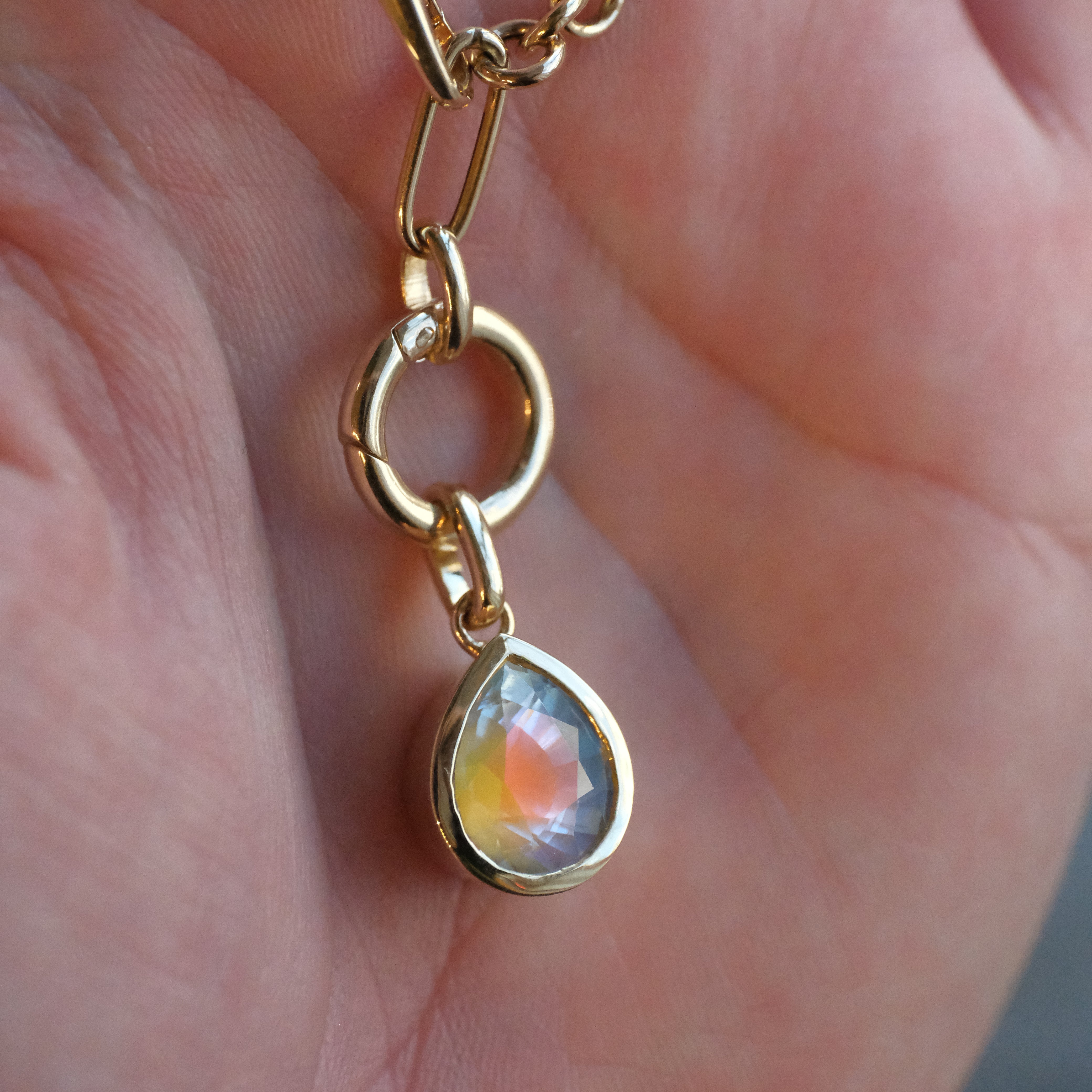 14k + Moonstone Rhiannon Necklace - One of a Kind