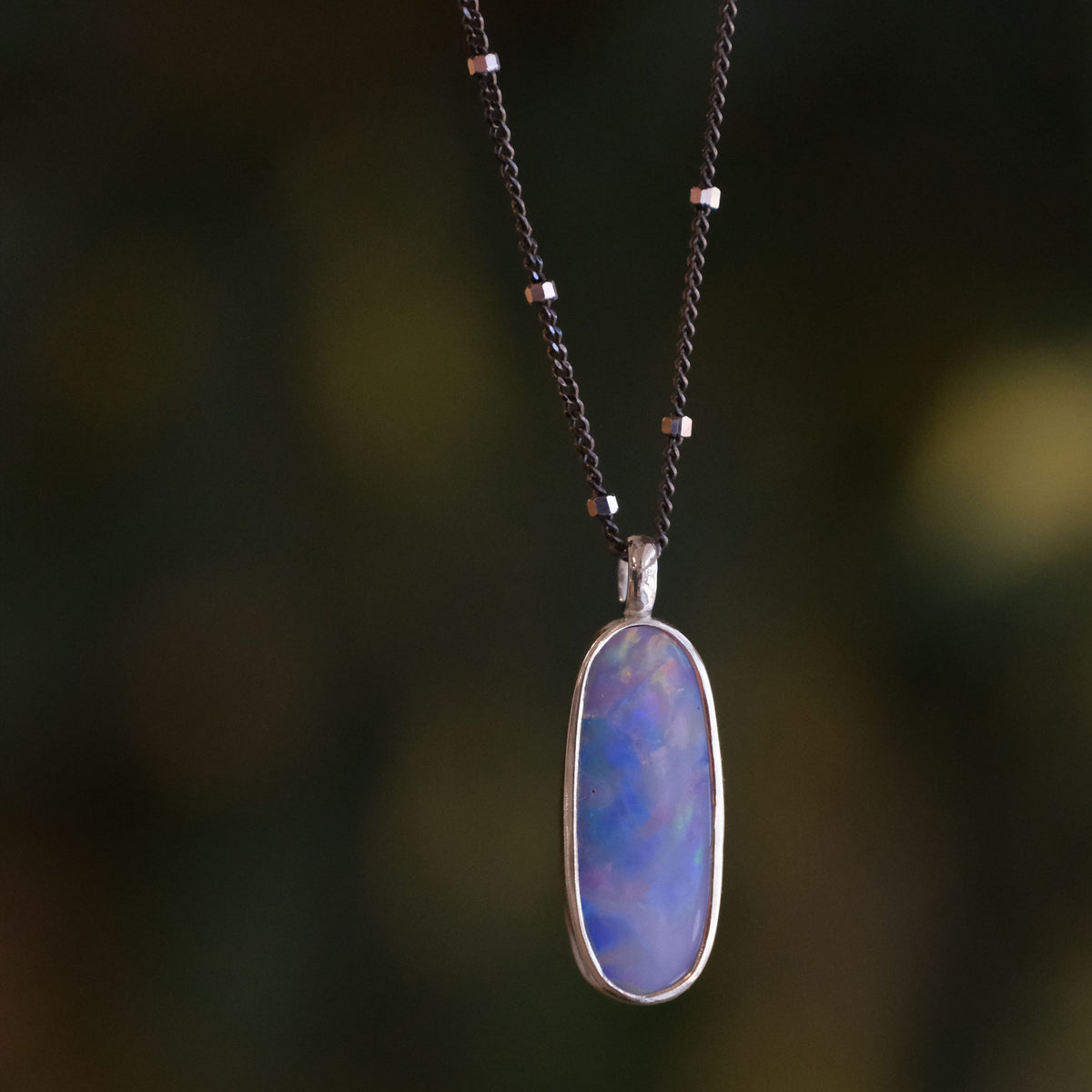 Australian Opal Galileo Necklace - One of a Kind