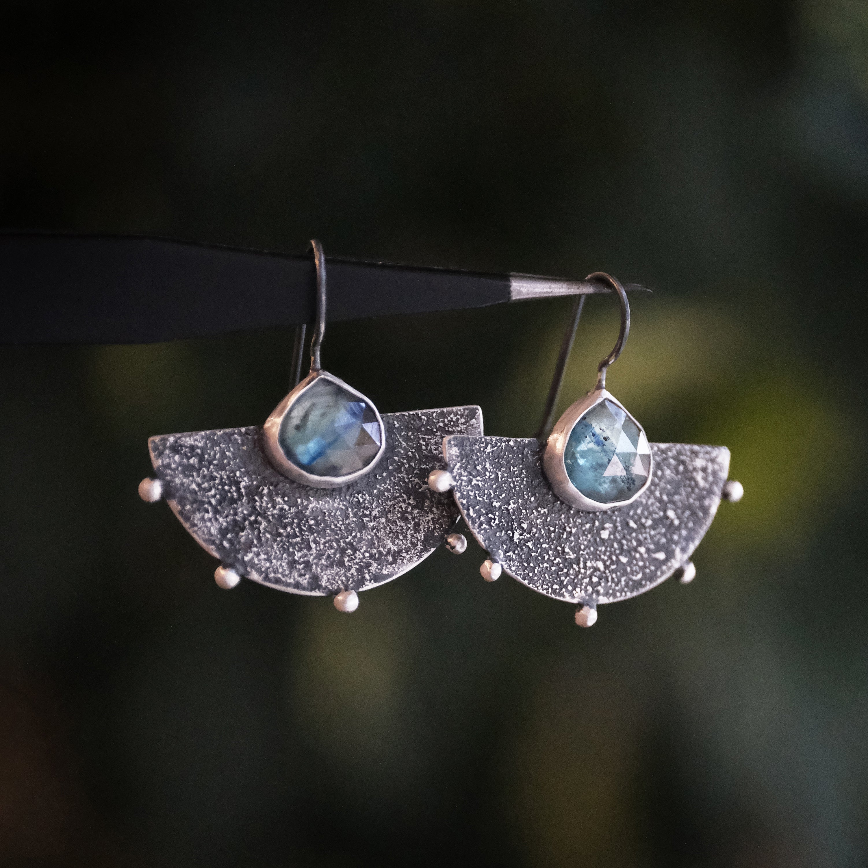 Kyanite + Sterling Andes Earrings - One of a Kind