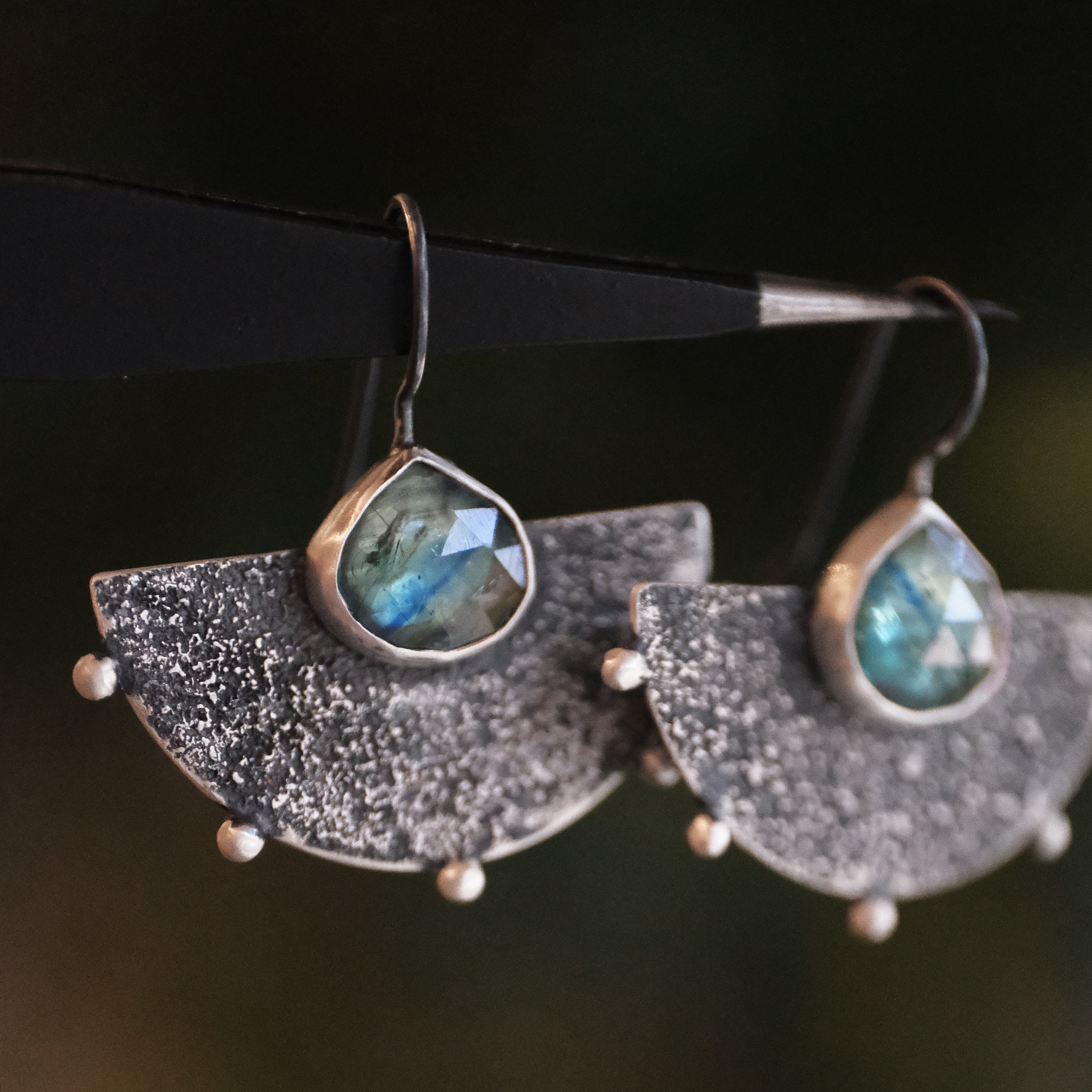 Kyanite + Sterling Andes Earrings - One of a Kind