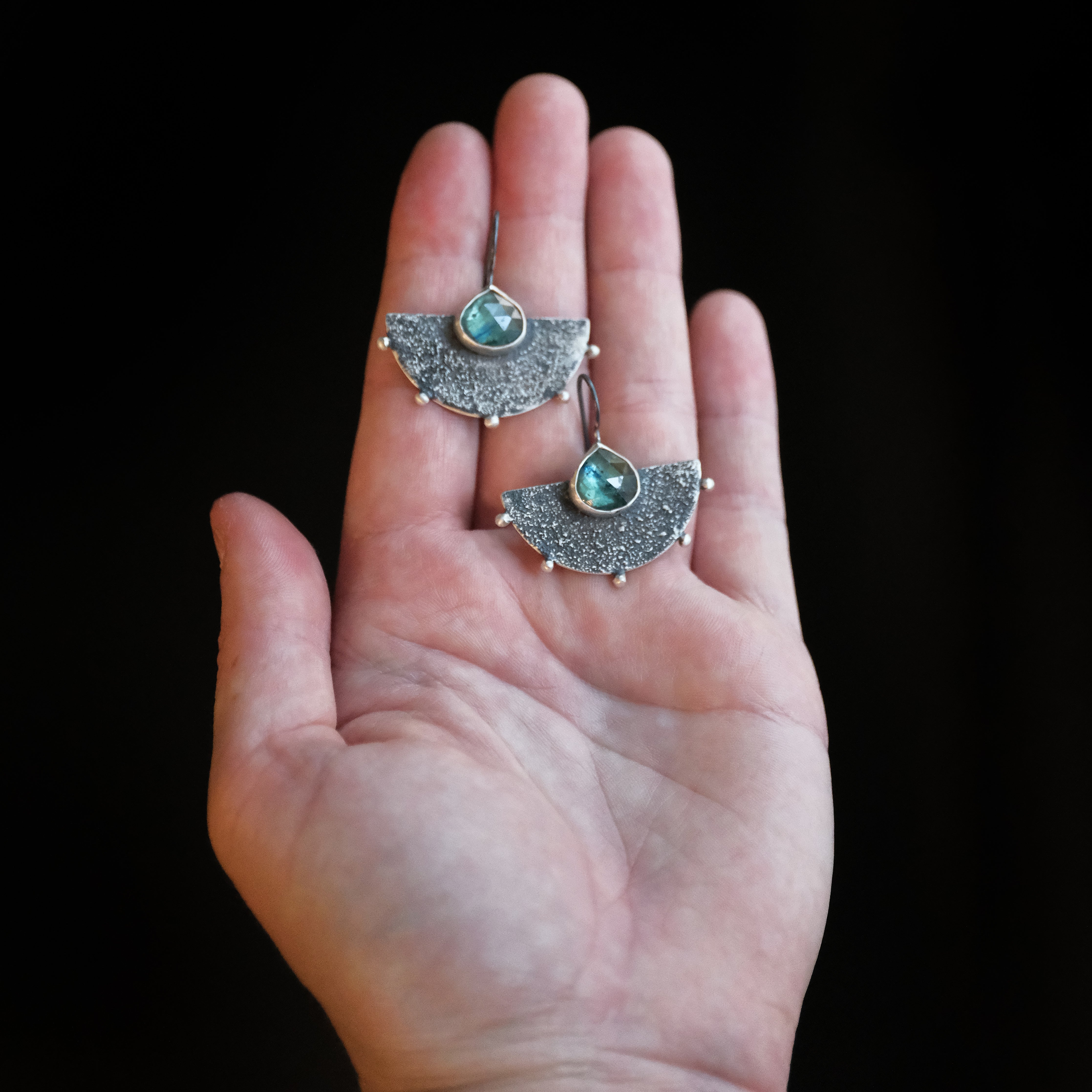 Kyanite + Sterling Andes Earrings - One of a Kind