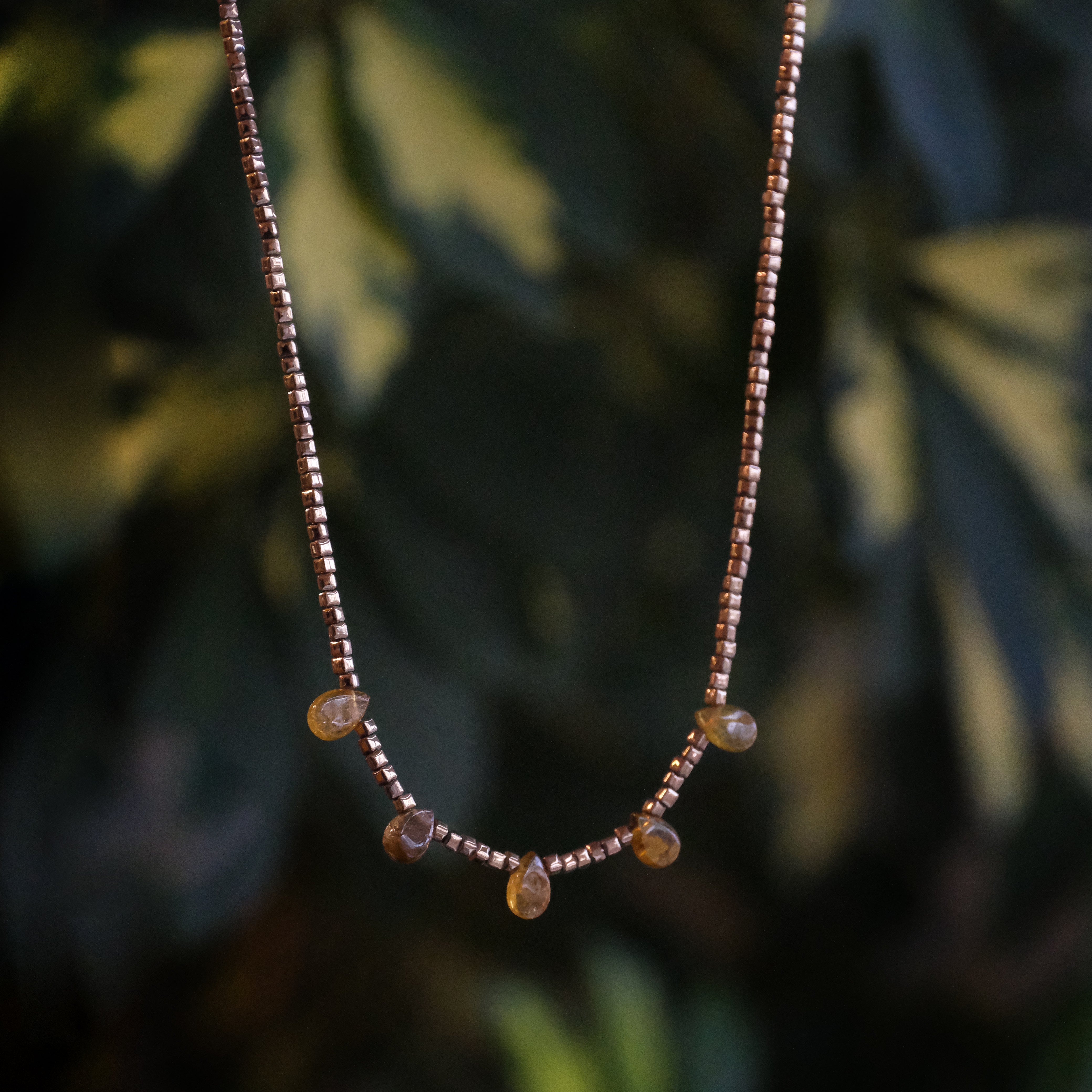 Pyrite + Tourmaline Sierra Necklace - One of a Kind