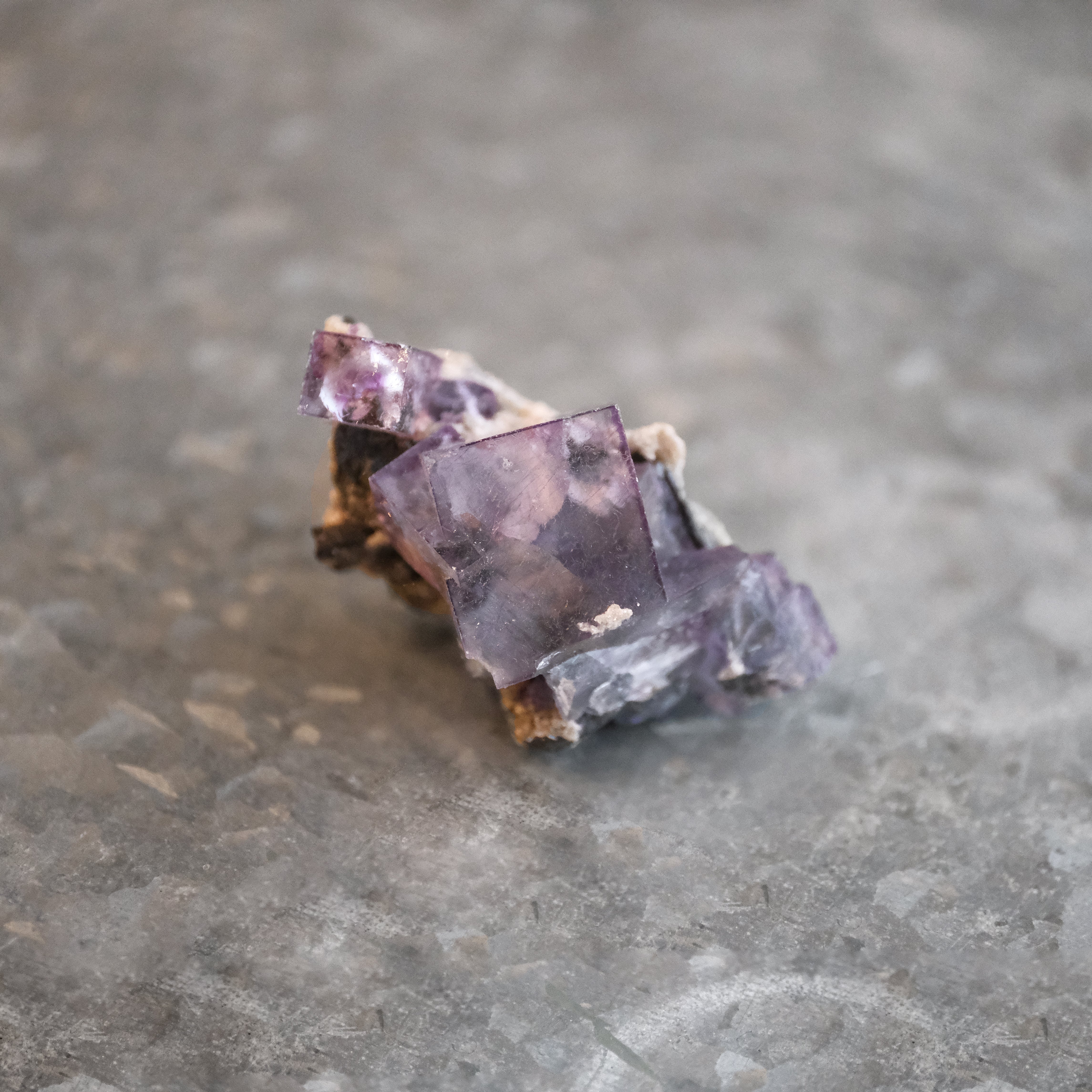Chinese Cubic Purple Fluorite Specimen