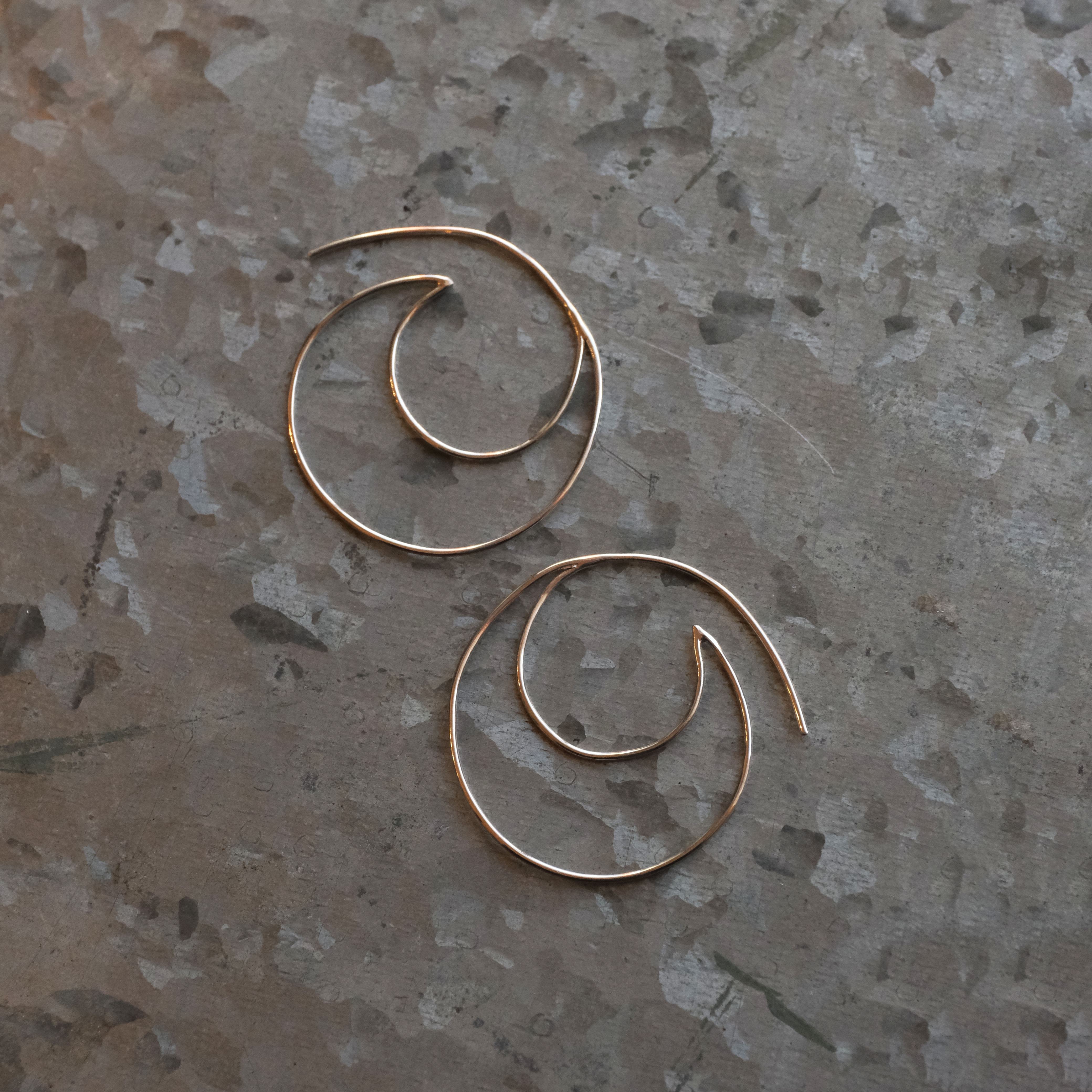 Sterling Open Wave Earrings