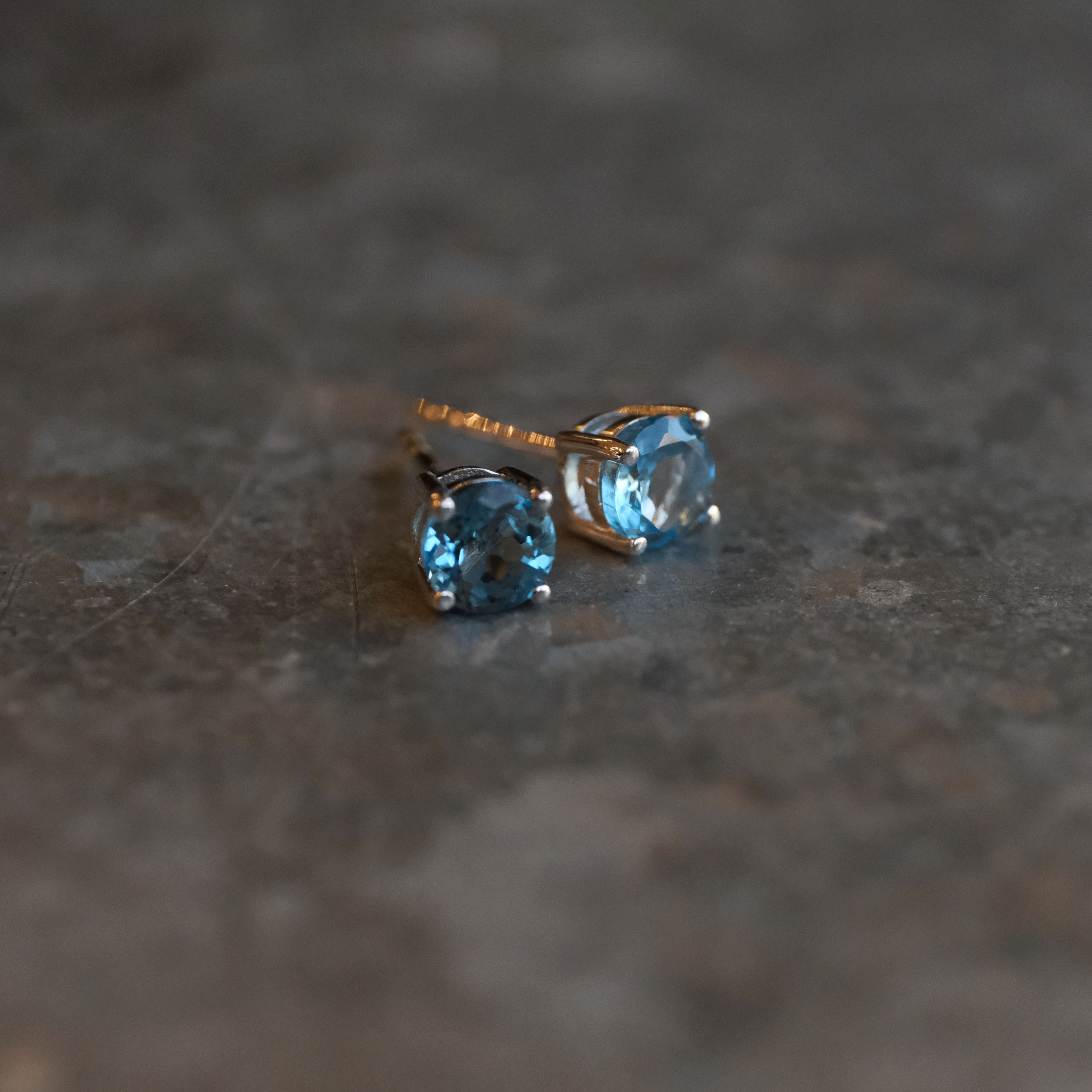 Blue Topaz Essential Stud Earrings