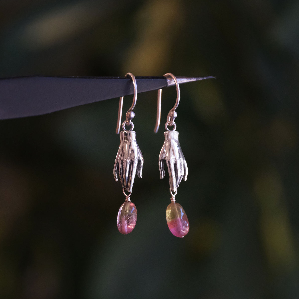 Watermelon Tourmaline Juicy Earrings - One of a Kind
