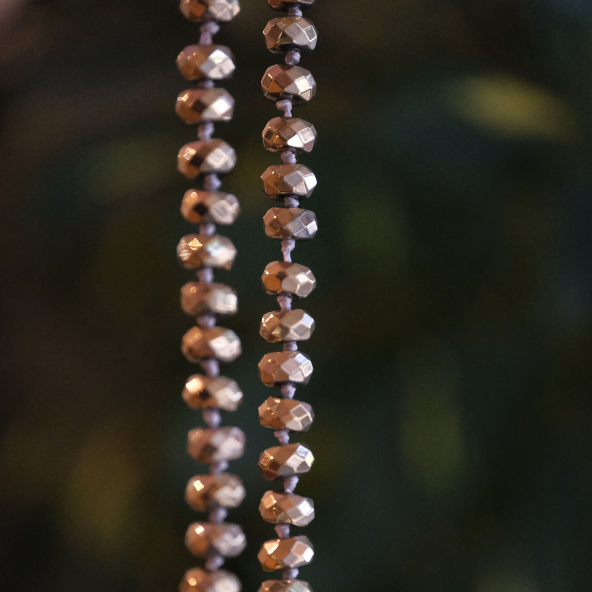 Knotted Pyrite Abundance Necklace