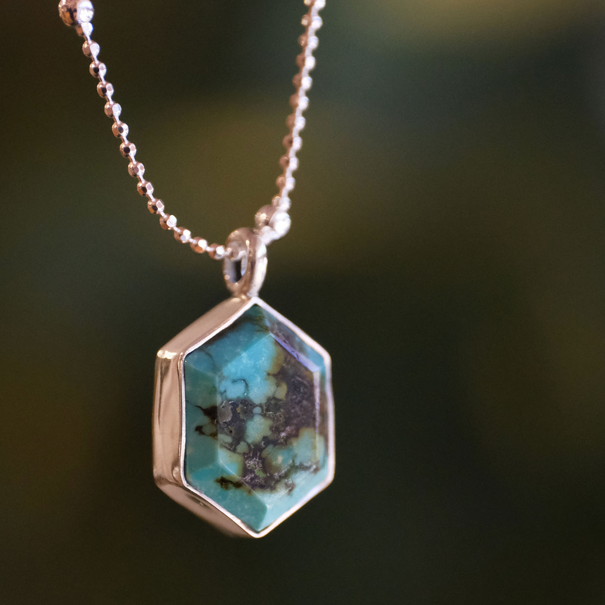 Turquoise + Sterling Satellite Necklace - One of a Kind