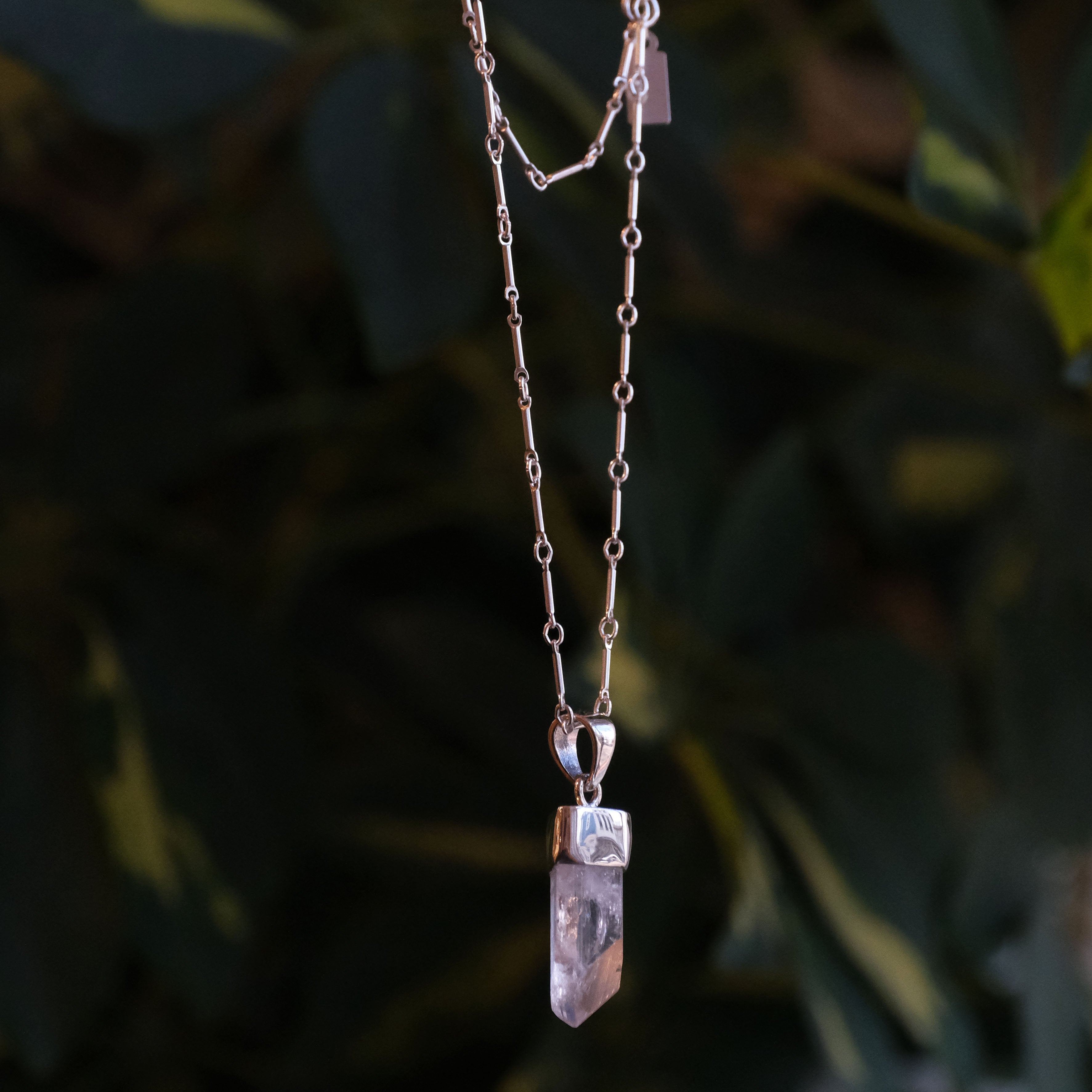Danburite + Sterling Musing Necklace - One of a Kind