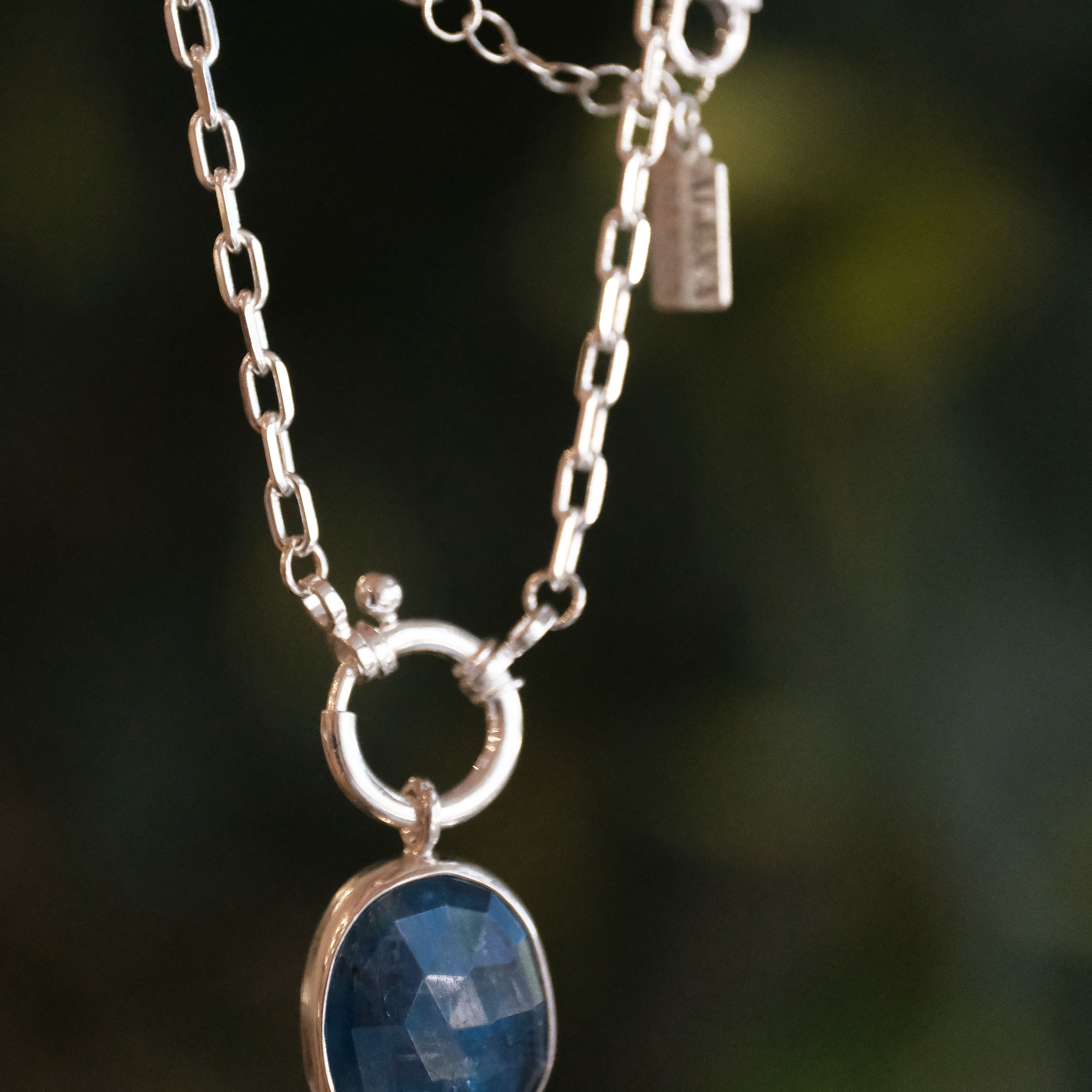 Kyanite Charm Keeper Necklace - One of a Kind
