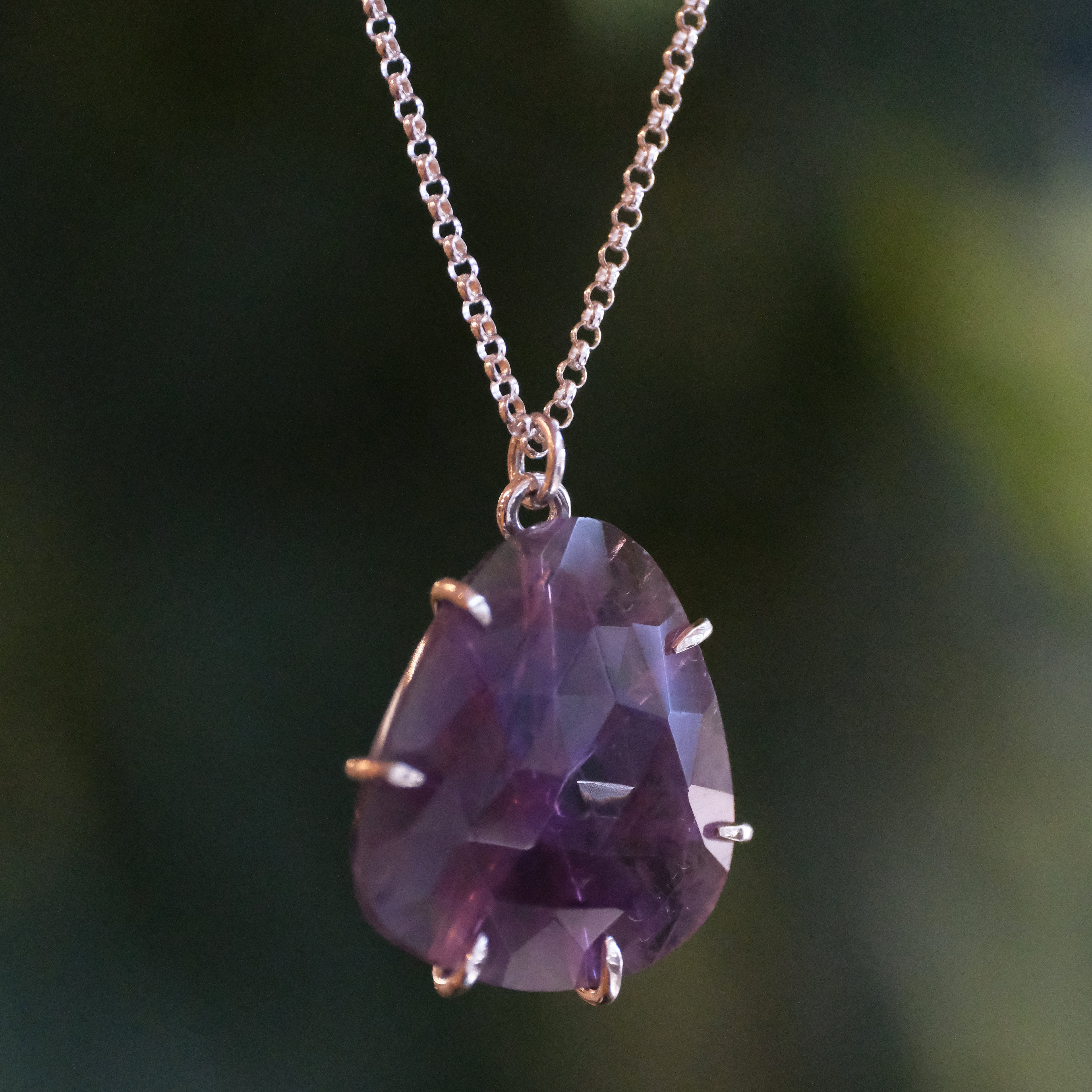 Amethyst Radiant Necklace - One of a Kind