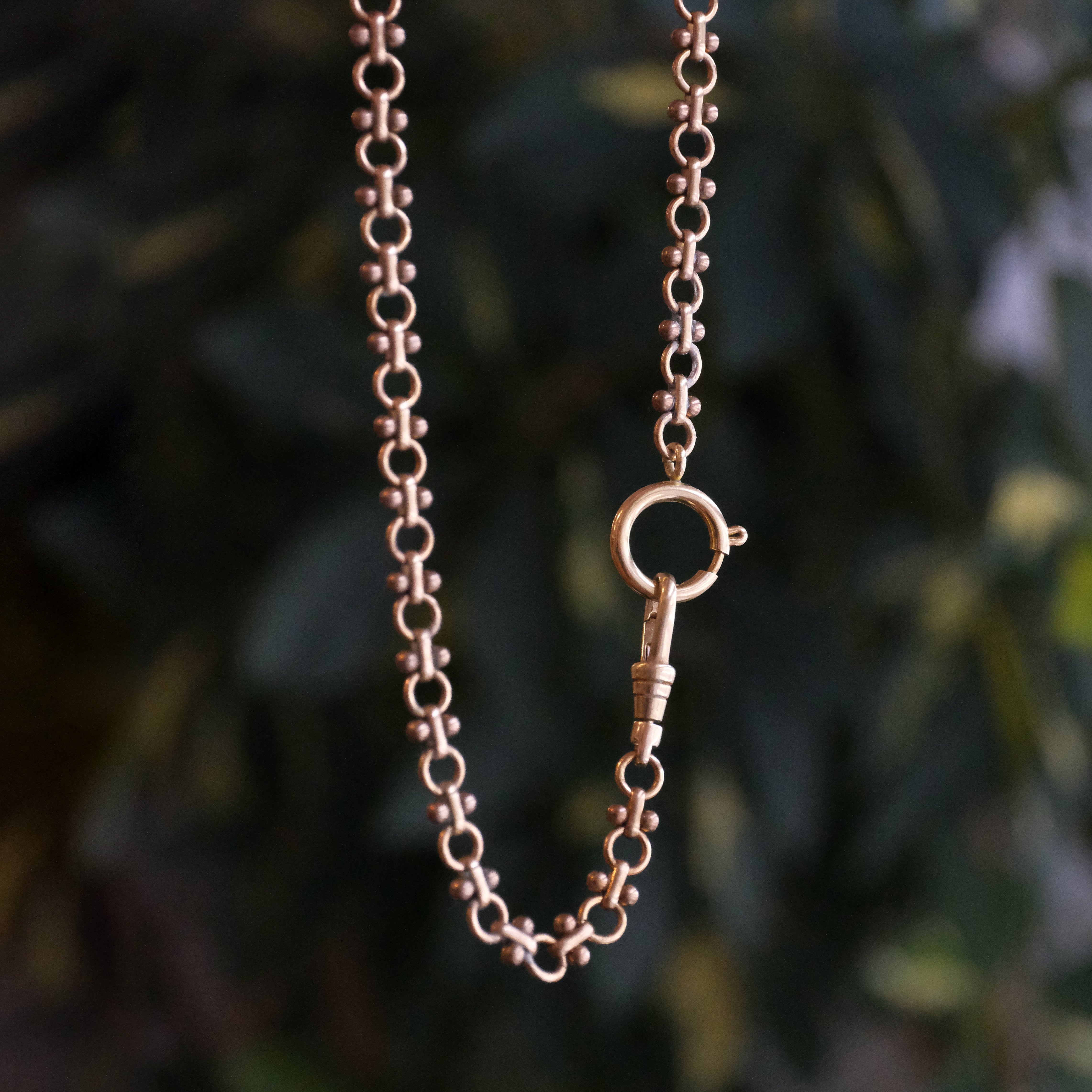 Brass Charm Holder Chain Necklace