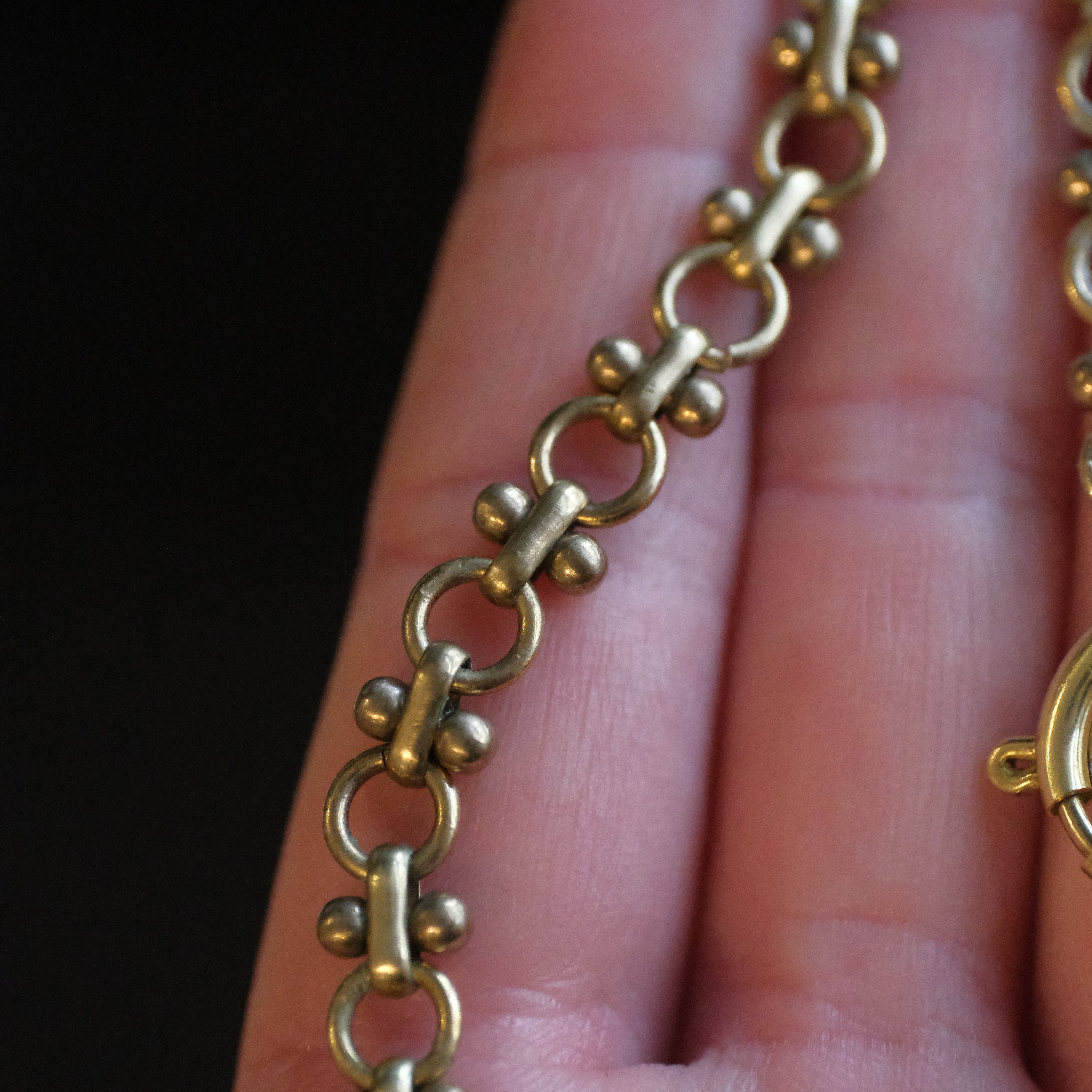 Brass Charm Holder Chain Necklace