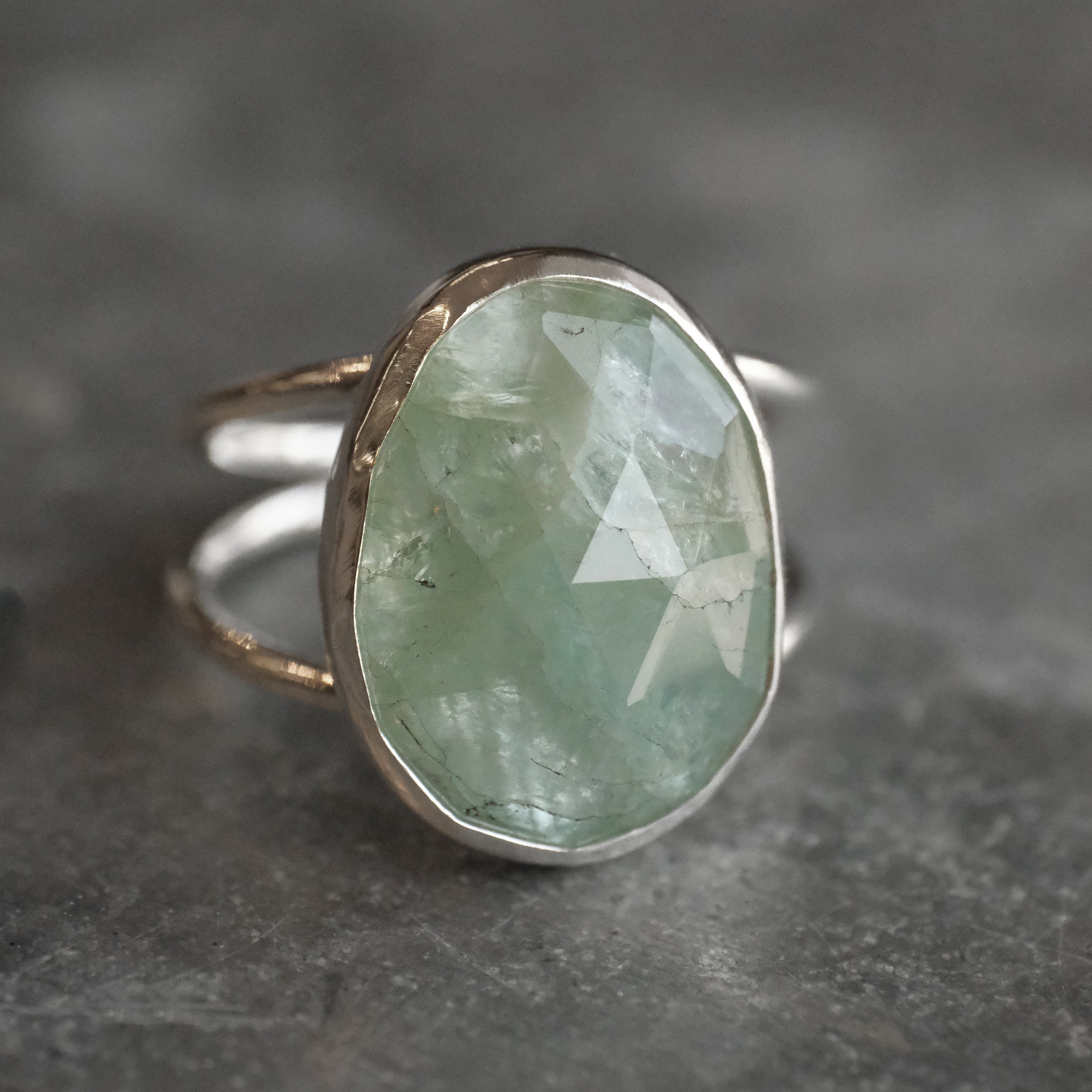 Aquamarine Baya Ring (Size 8.5) - One of a Kind