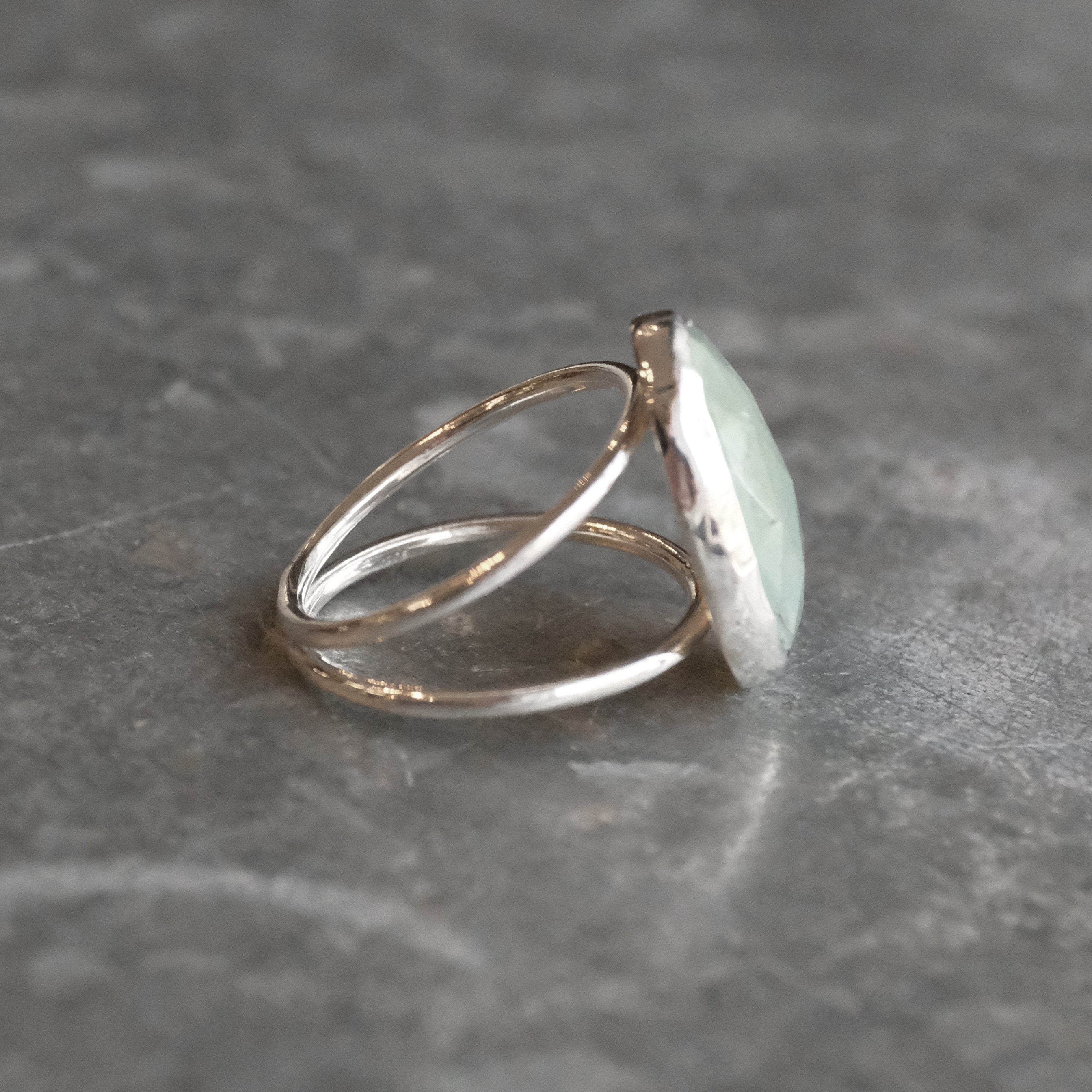 Aquamarine Baya Ring (Size 8.5) - One of a Kind