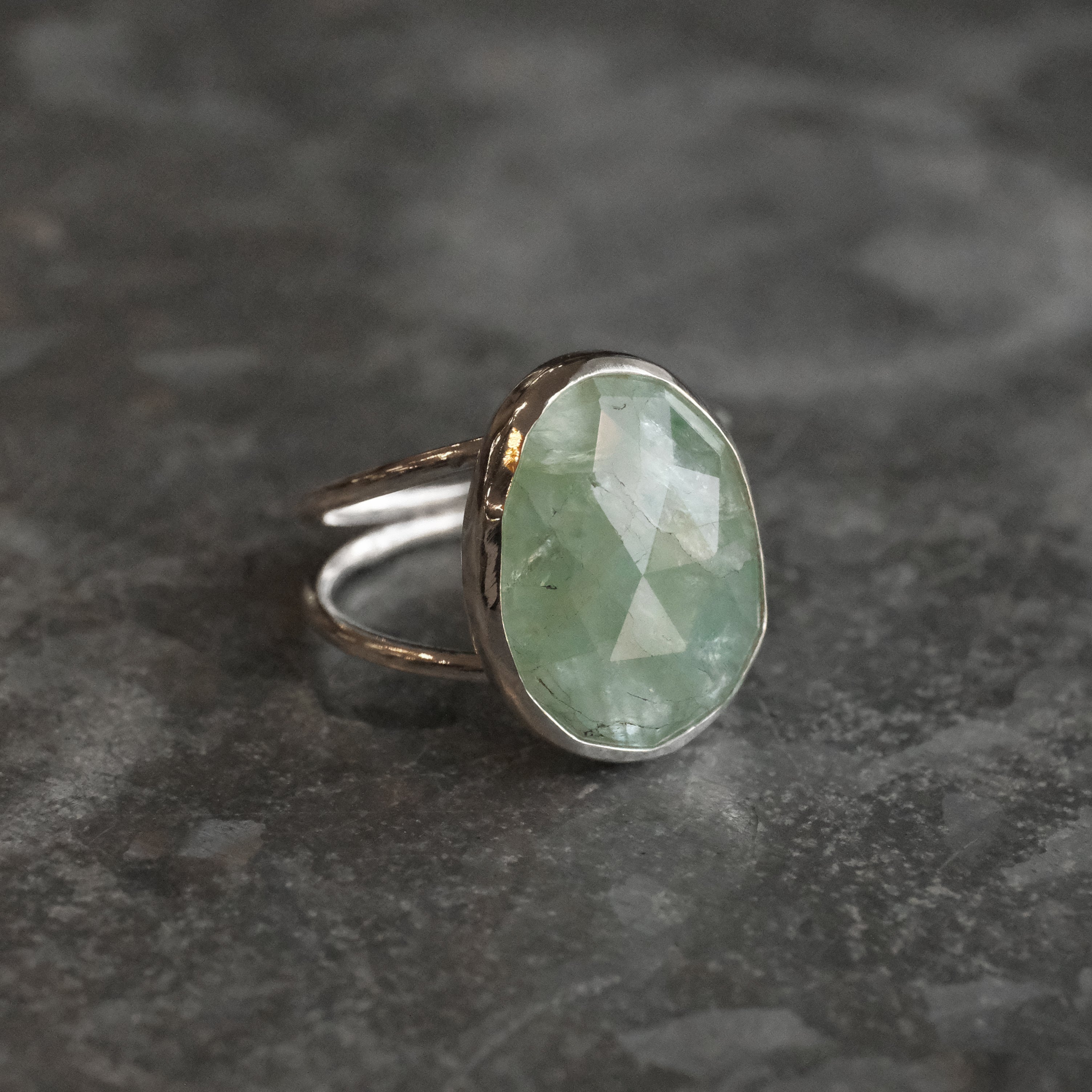 Aquamarine Baya Ring (Size 8.5) - One of a Kind