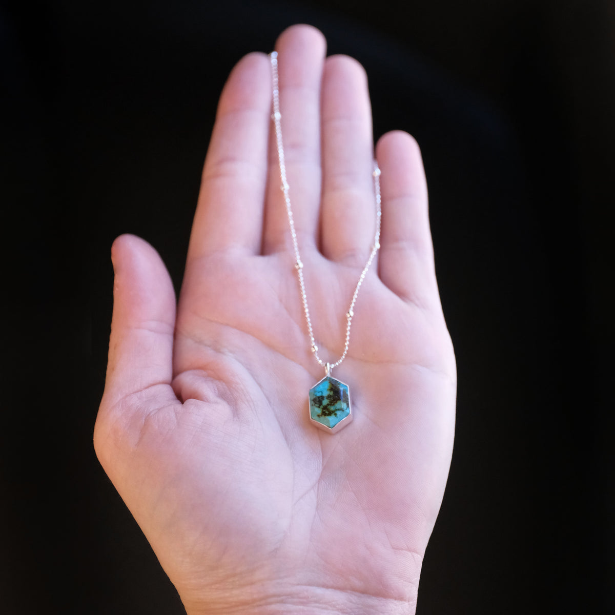 Turquoise + Sterling Satellite Necklace - One of a Kind