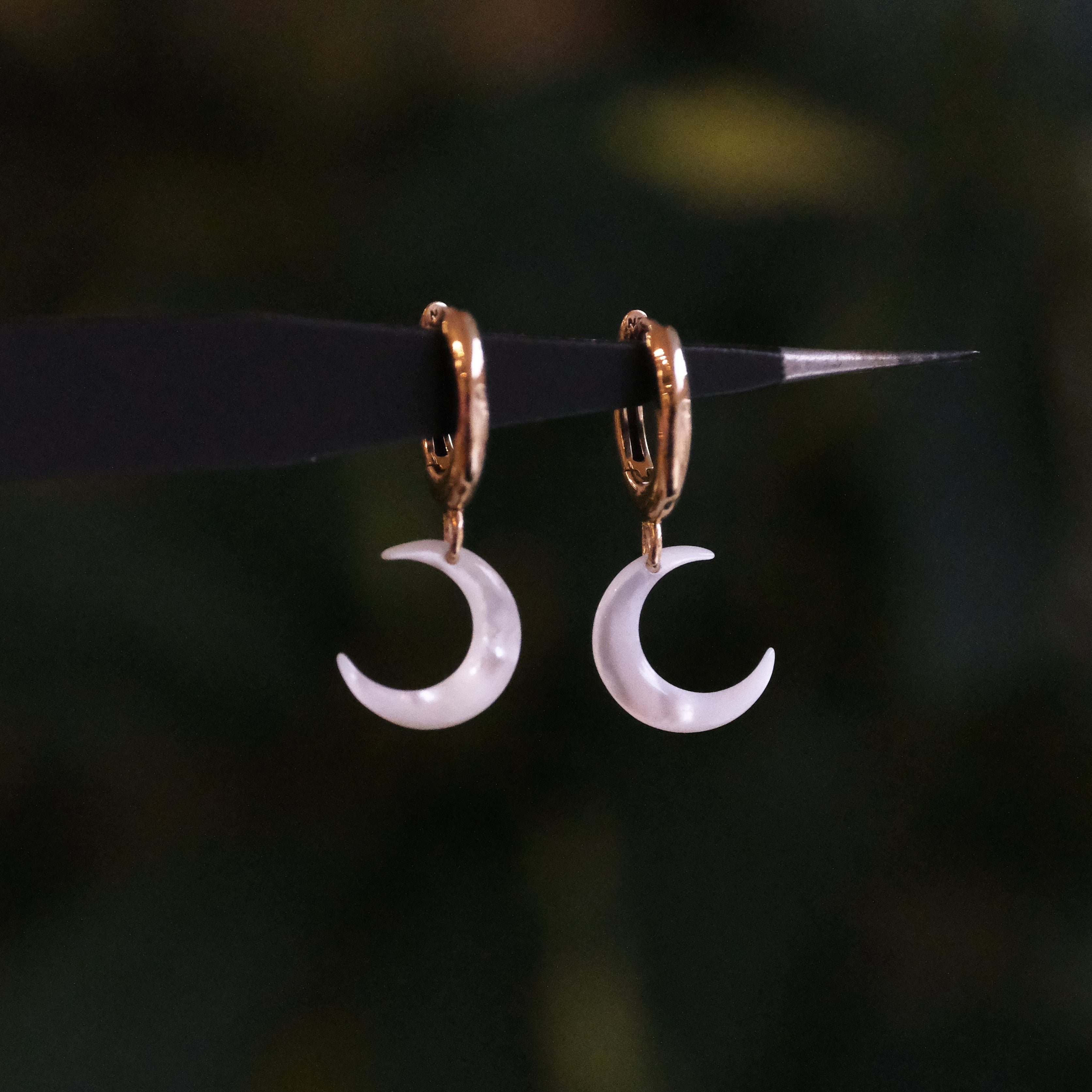 Mother of Pearl + Bronze Moon Huggers