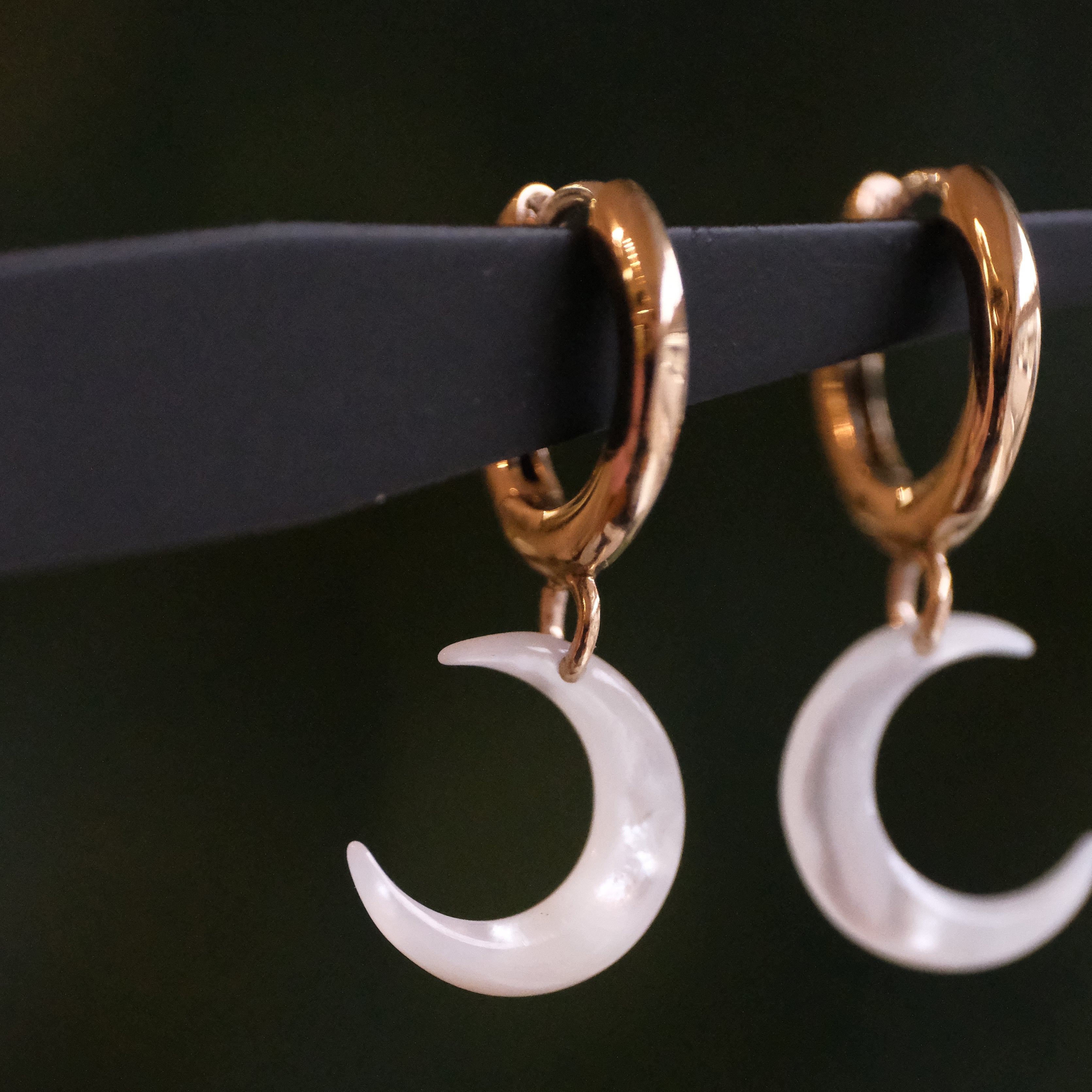 Mother of Pearl + Bronze Moon Huggers