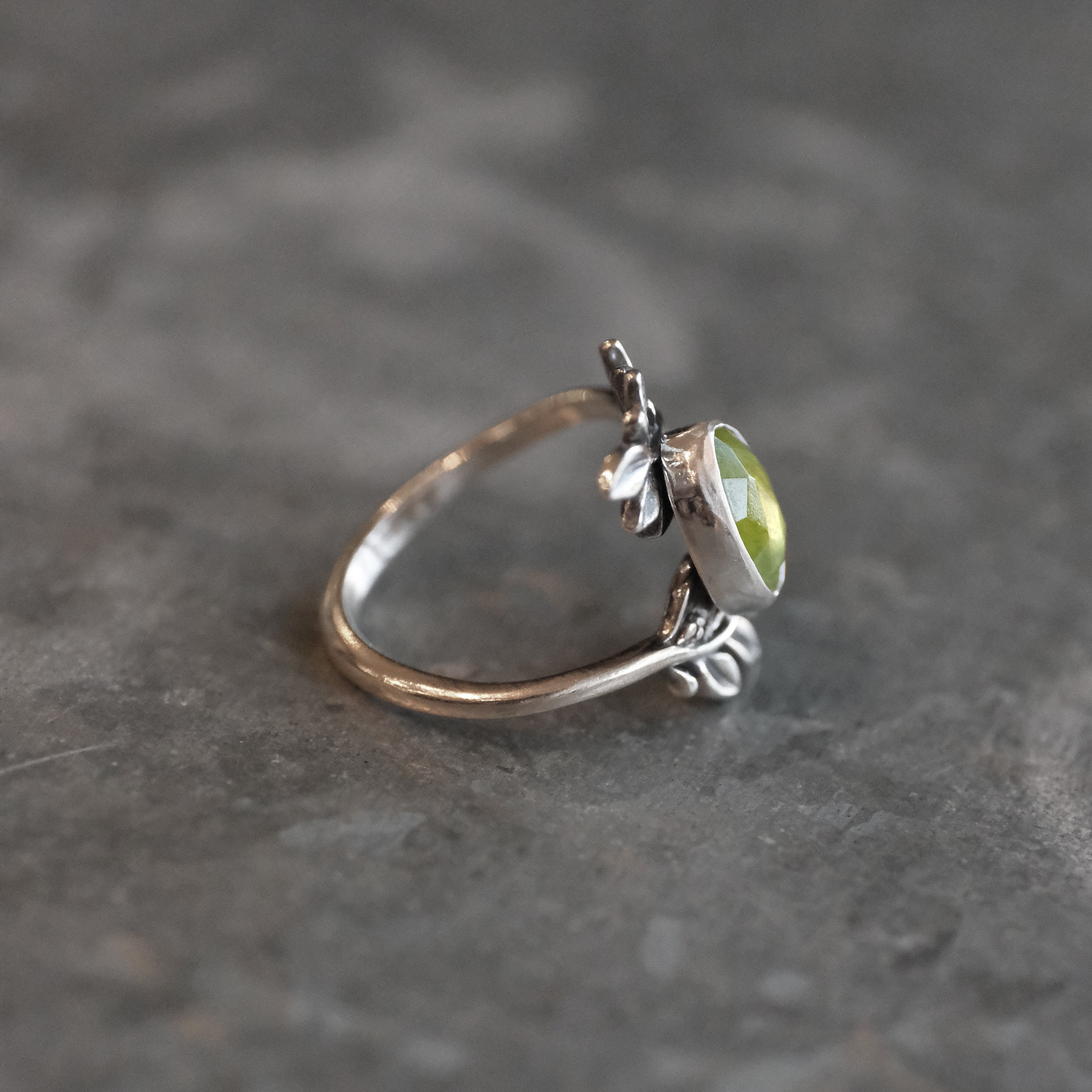 Vesuvianite Forest Ring (Size 7) - One of a Kind