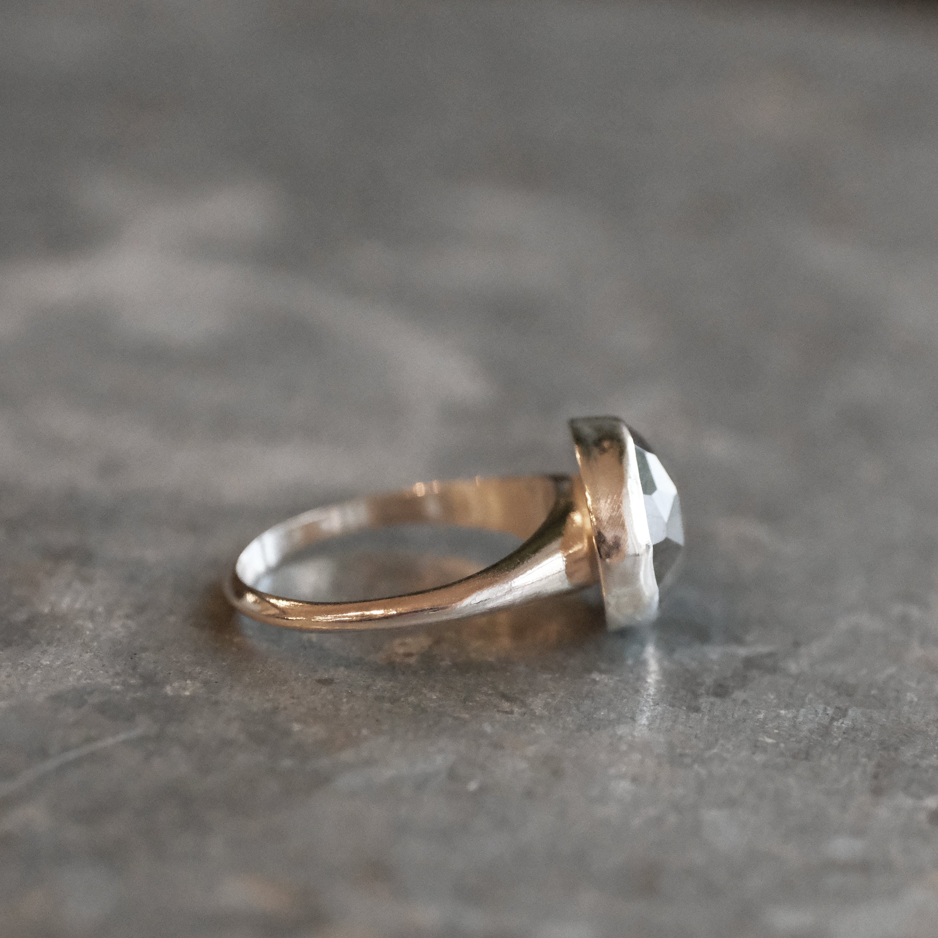 Labradorite Curve Ring (Size 7) - One of a Kind