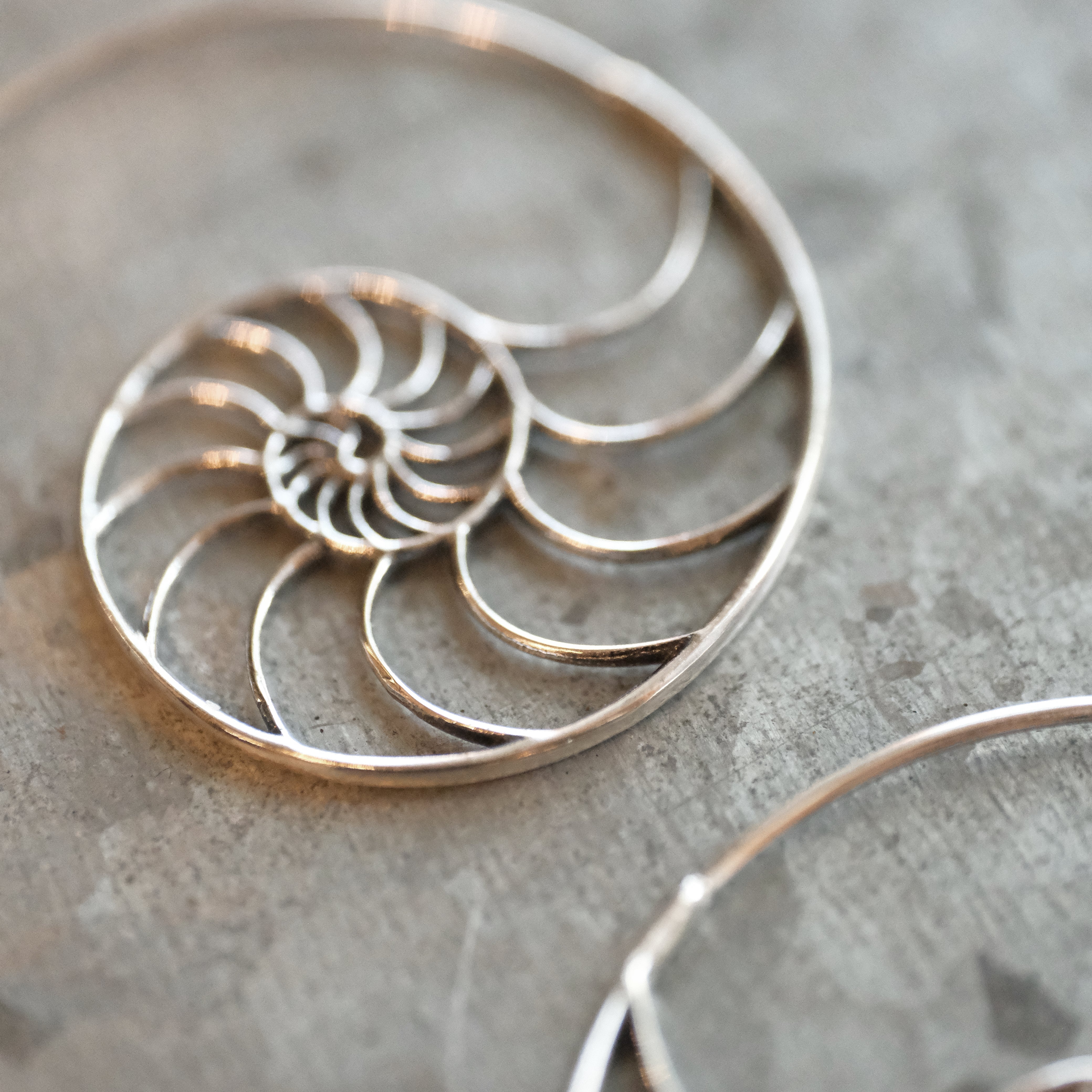 Fibonacci Sterling Earrings
