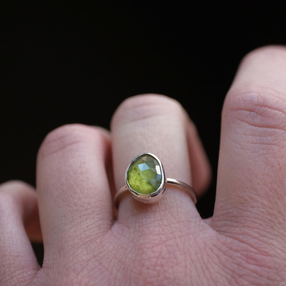 Vesuvianite Chiquito Ring (Size 6) - One of a Kind