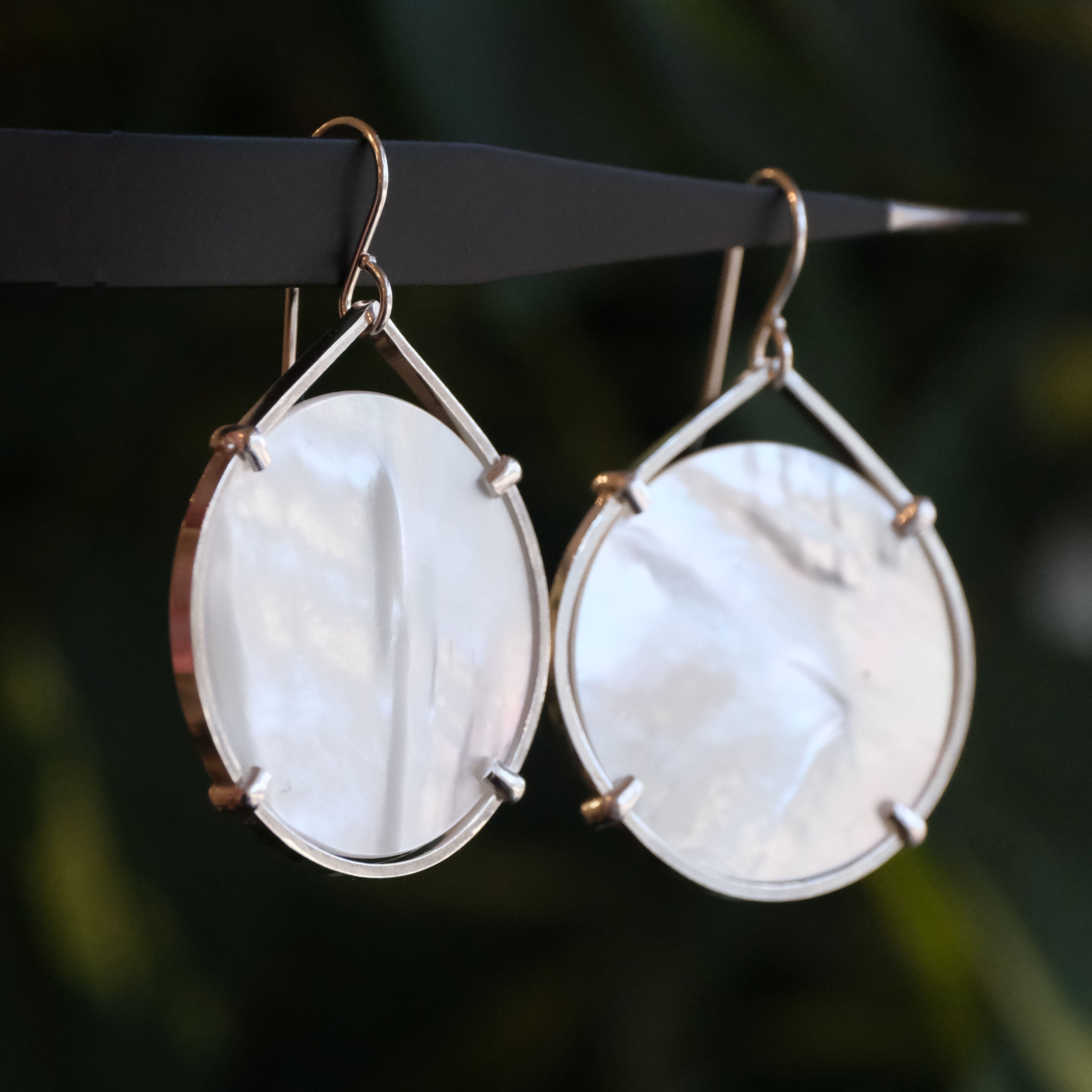 Mother of Pearl Splash Earrings