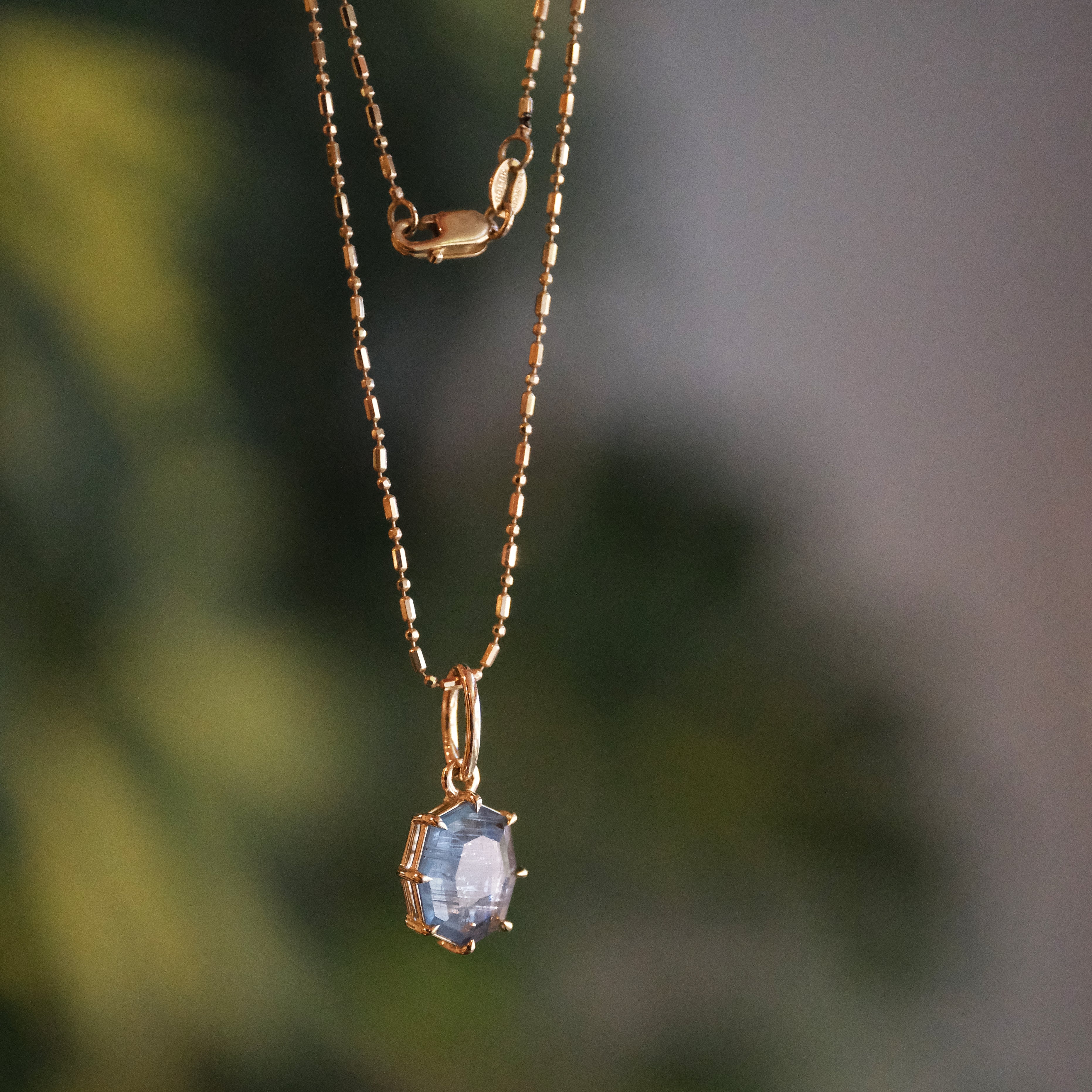 14k + Kyanite Planetae Necklace - One of a Kind
