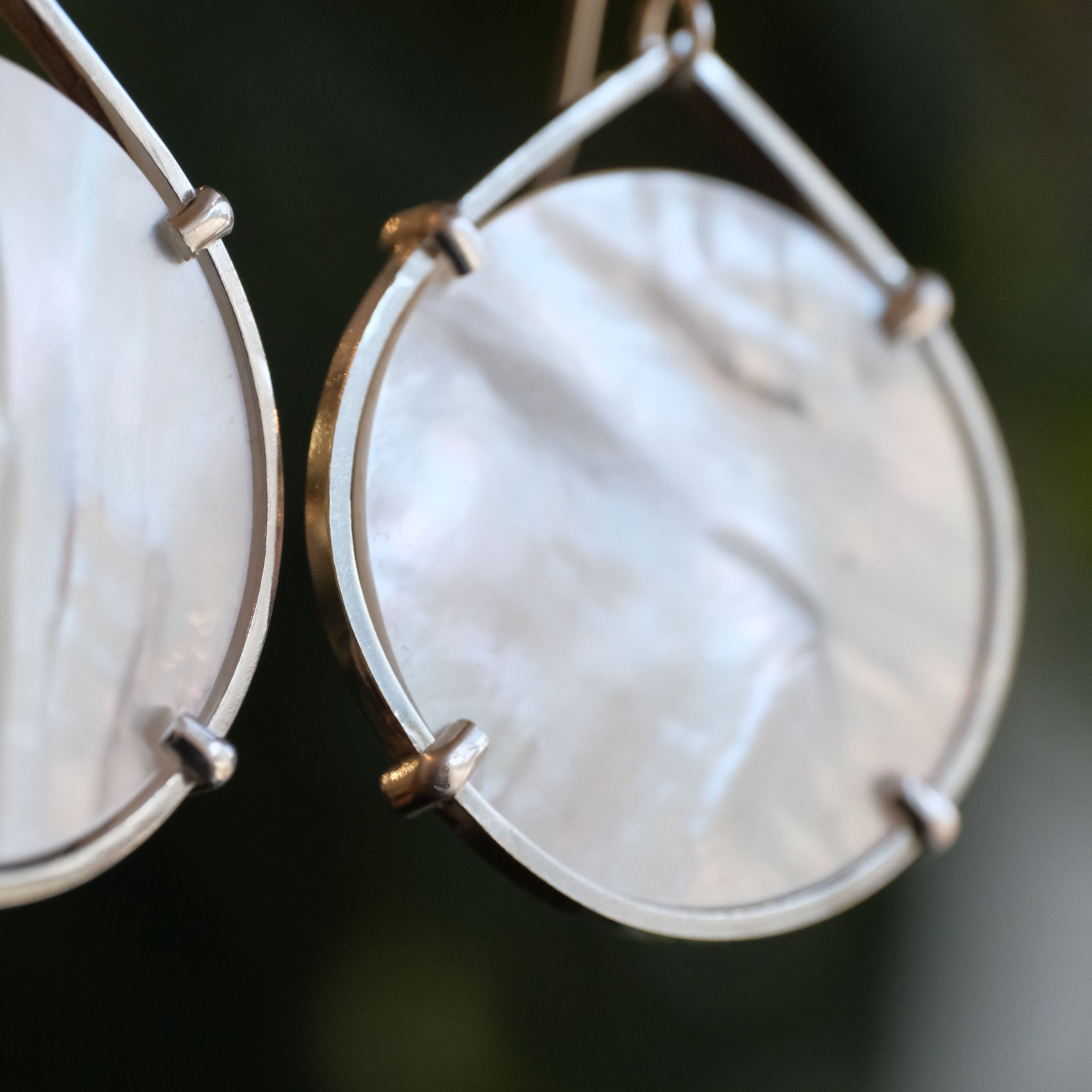 Mother of Pearl Splash Earrings