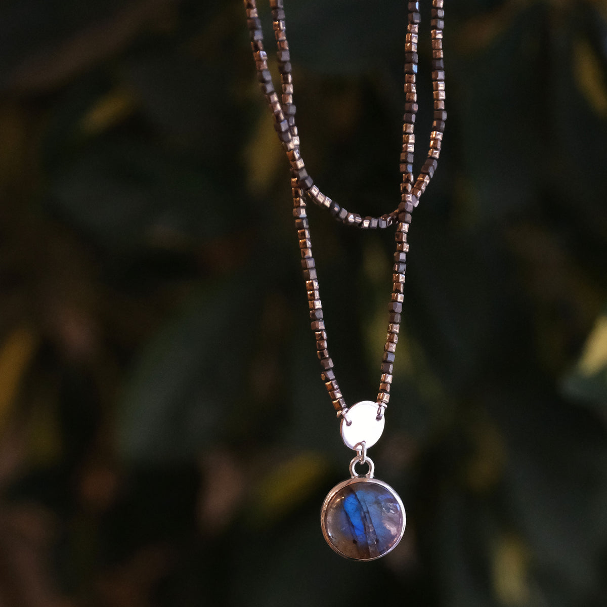 Pyrite + Labradorite Qualify Necklace - One of a Kind