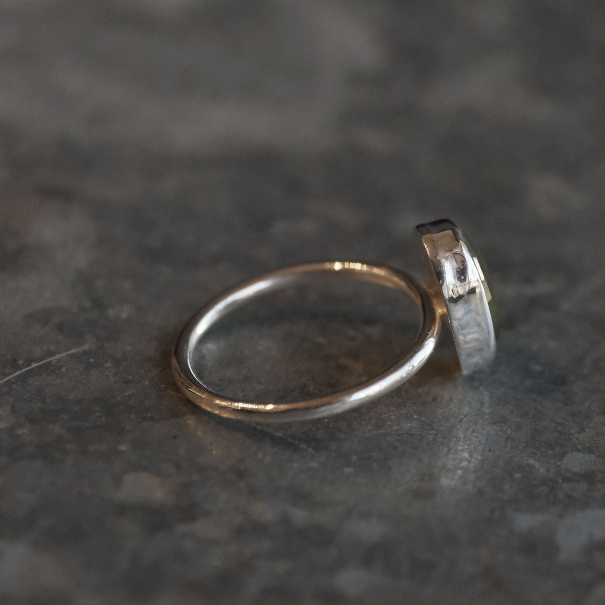Vesuvianite Chiquito Ring (Size 6) - One of a Kind