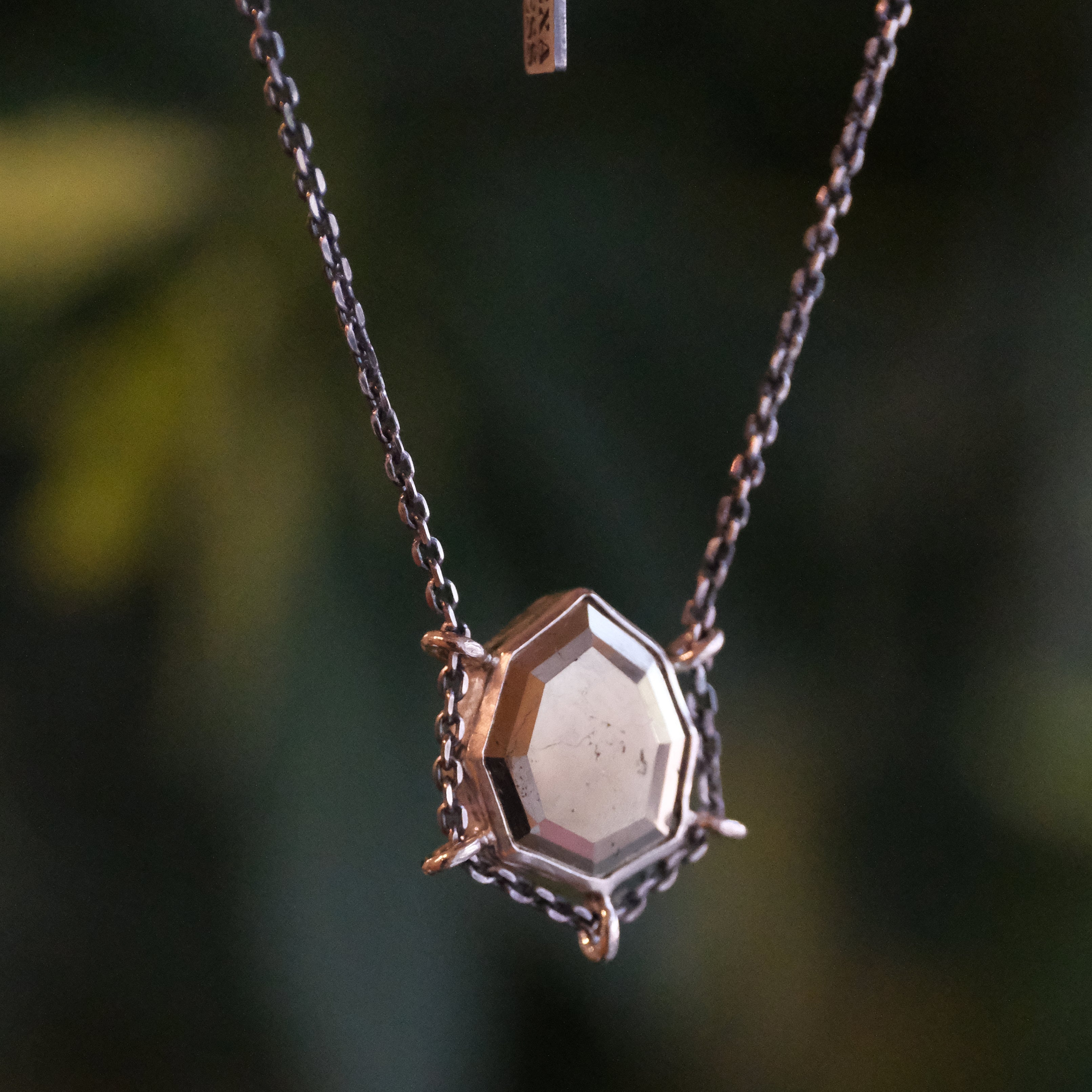 Sterling + Pyrite Vignette Path Necklace - One of a Kind