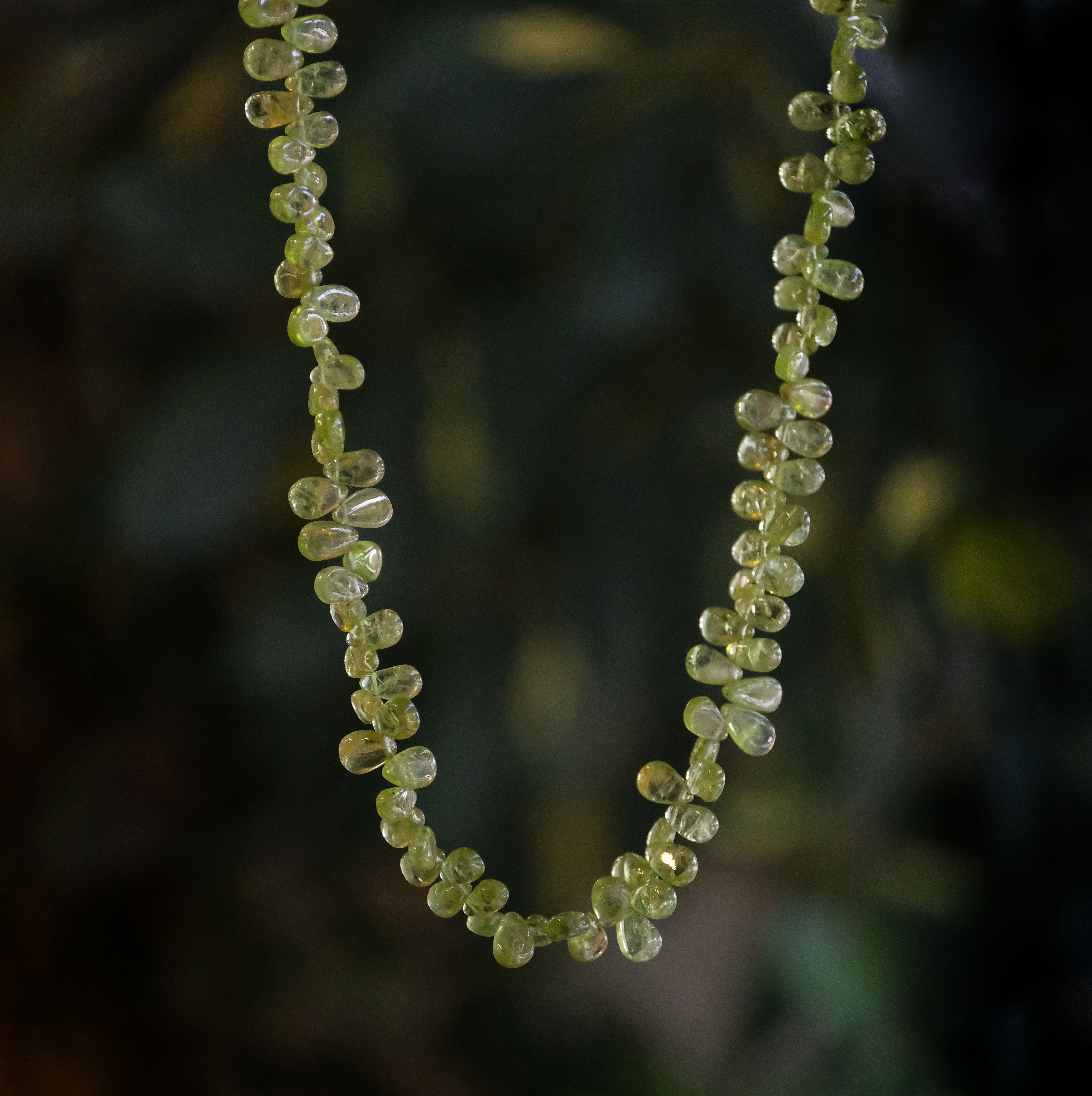 Peridot + Sterling Lime Juice Necklace - One of a Kind